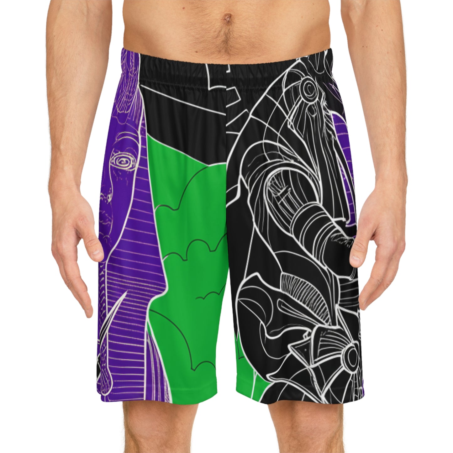 Stylish Basketball Shorts, Unique AOP Athletic Shorts, Trendy Sportswear, Summer Essential, Perfect for Athletes and Casual Wear