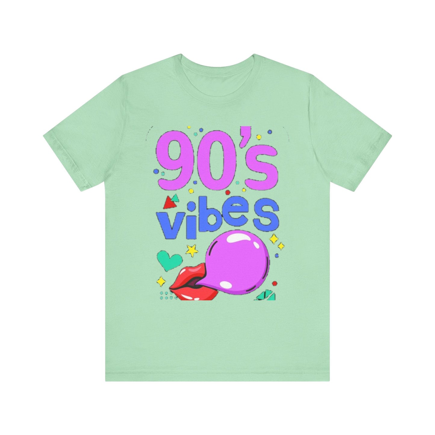 90's Vibes Unisex Short Sleeve Tee - Retro Graphic T-Shirt for Nostalgic Comfort