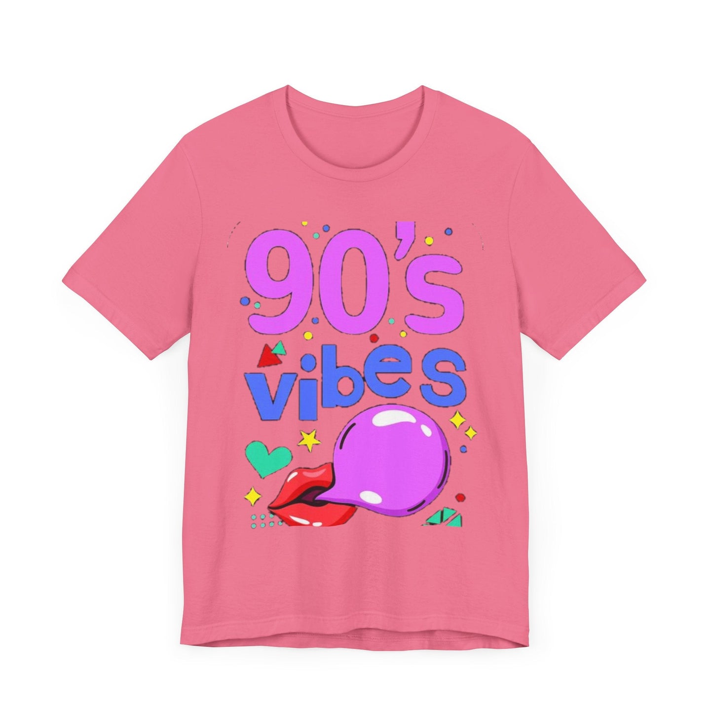 90's Vibes Unisex Short Sleeve Tee - Retro Graphic T-Shirt for Nostalgic Comfort