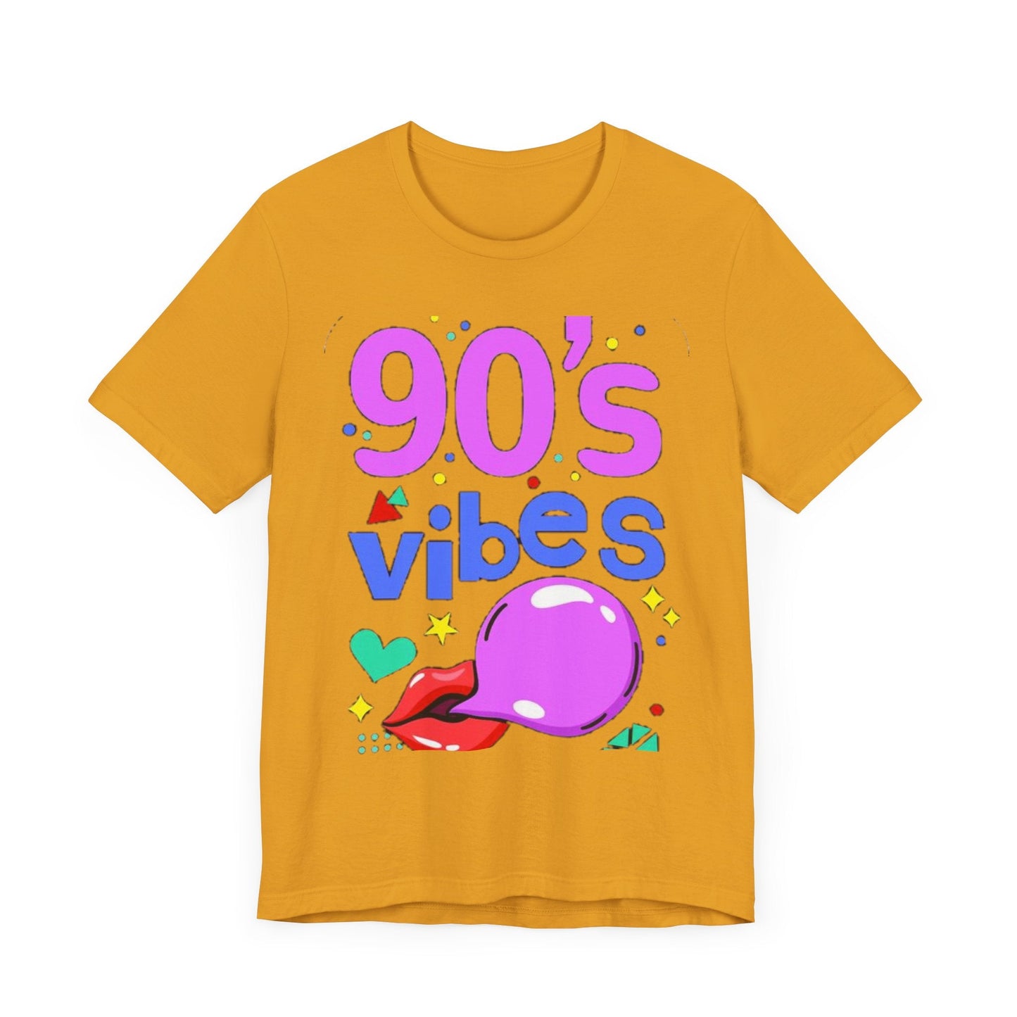 90's Vibes Unisex Short Sleeve Tee - Retro Graphic T-Shirt for Nostalgic Comfort