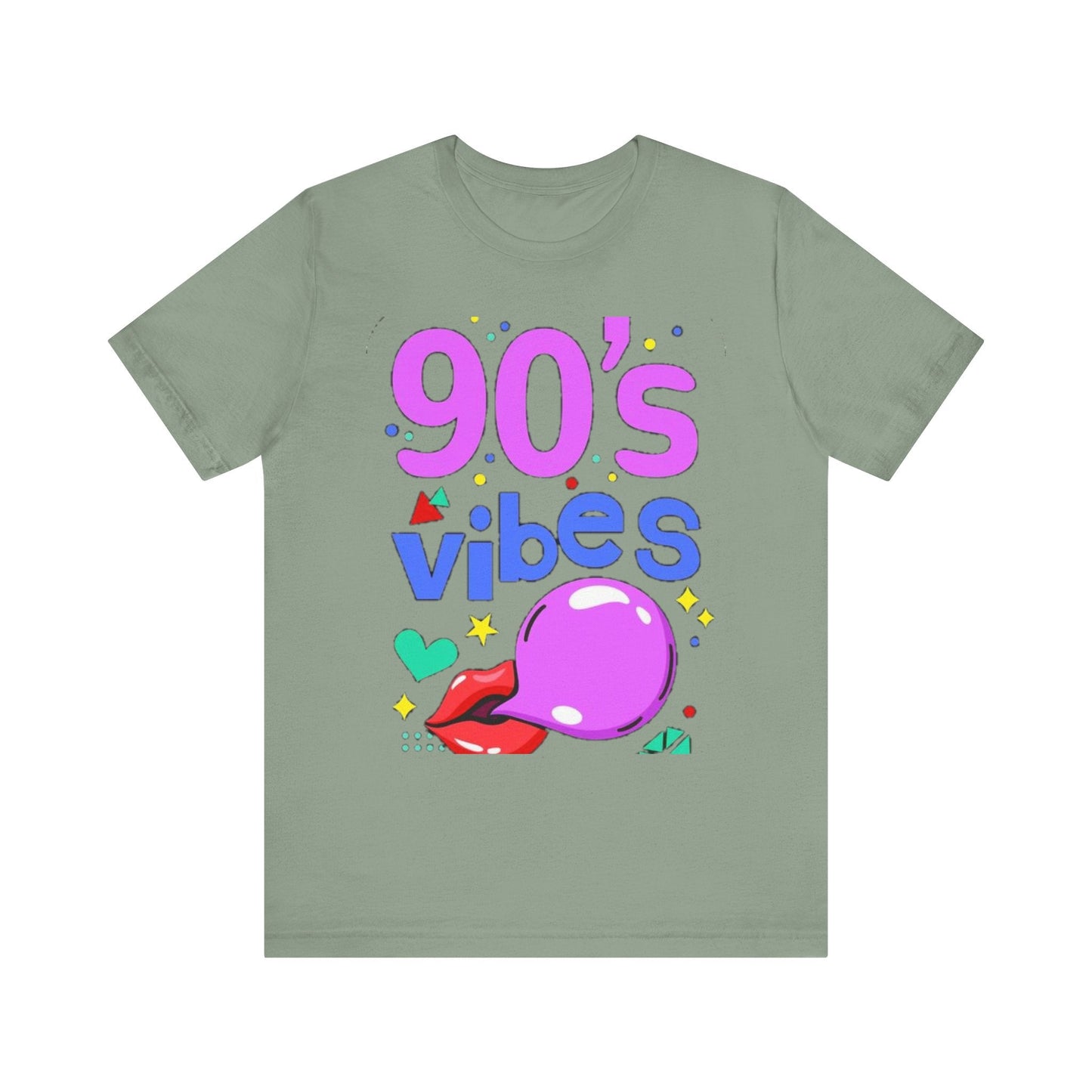 90's Vibes Unisex Short Sleeve Tee - Retro Graphic T-Shirt for Nostalgic Comfort
