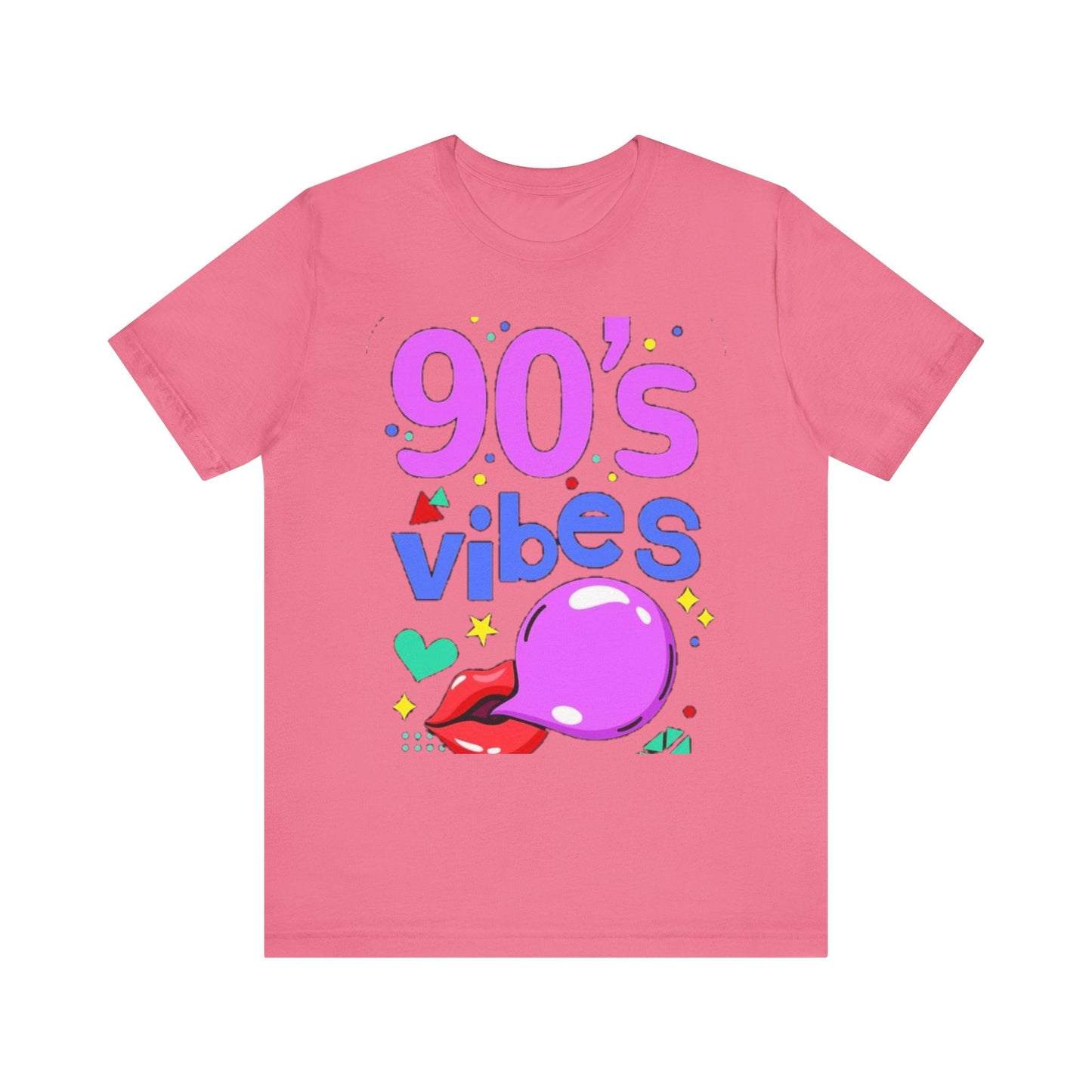 90's Vibes Unisex Short Sleeve Tee - Retro Graphic T-Shirt for Nostalgic Comfort