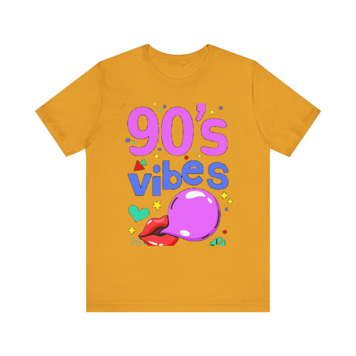 90's Vibes Unisex Short Sleeve Tee - Retro Graphic T-Shirt for Nostalgic Comfort