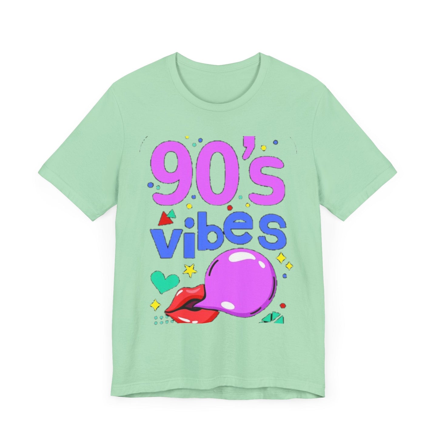 90's Vibes Unisex Short Sleeve Tee - Retro Graphic T-Shirt for Nostalgic Comfort