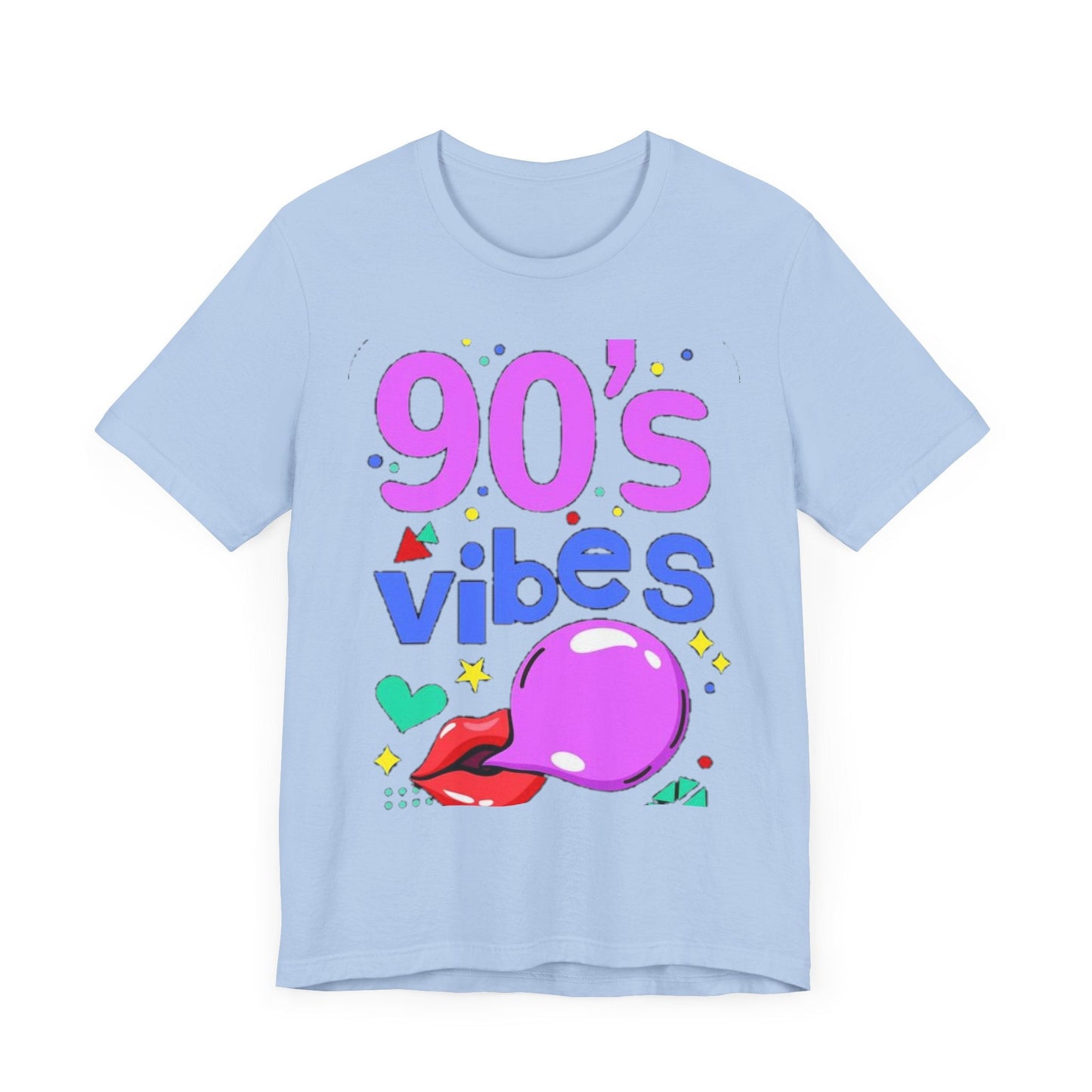 90's Vibes Unisex Short Sleeve Tee - Retro Graphic T-Shirt for Nostalgic Comfort