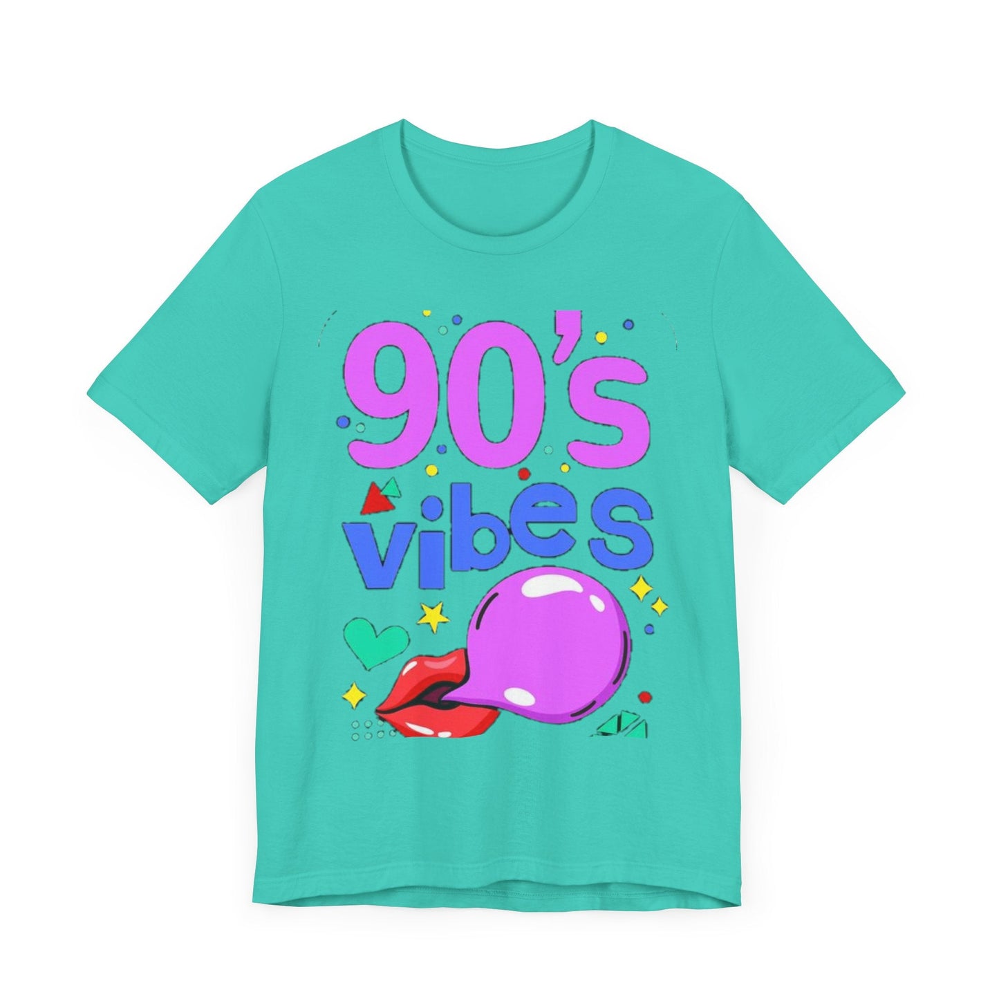 90's Vibes Unisex Short Sleeve Tee - Retro Graphic T-Shirt for Nostalgic Comfort