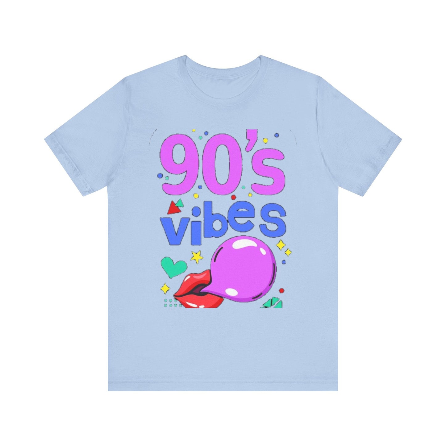 90's Vibes Unisex Short Sleeve Tee - Retro Graphic T-Shirt for Nostalgic Comfort