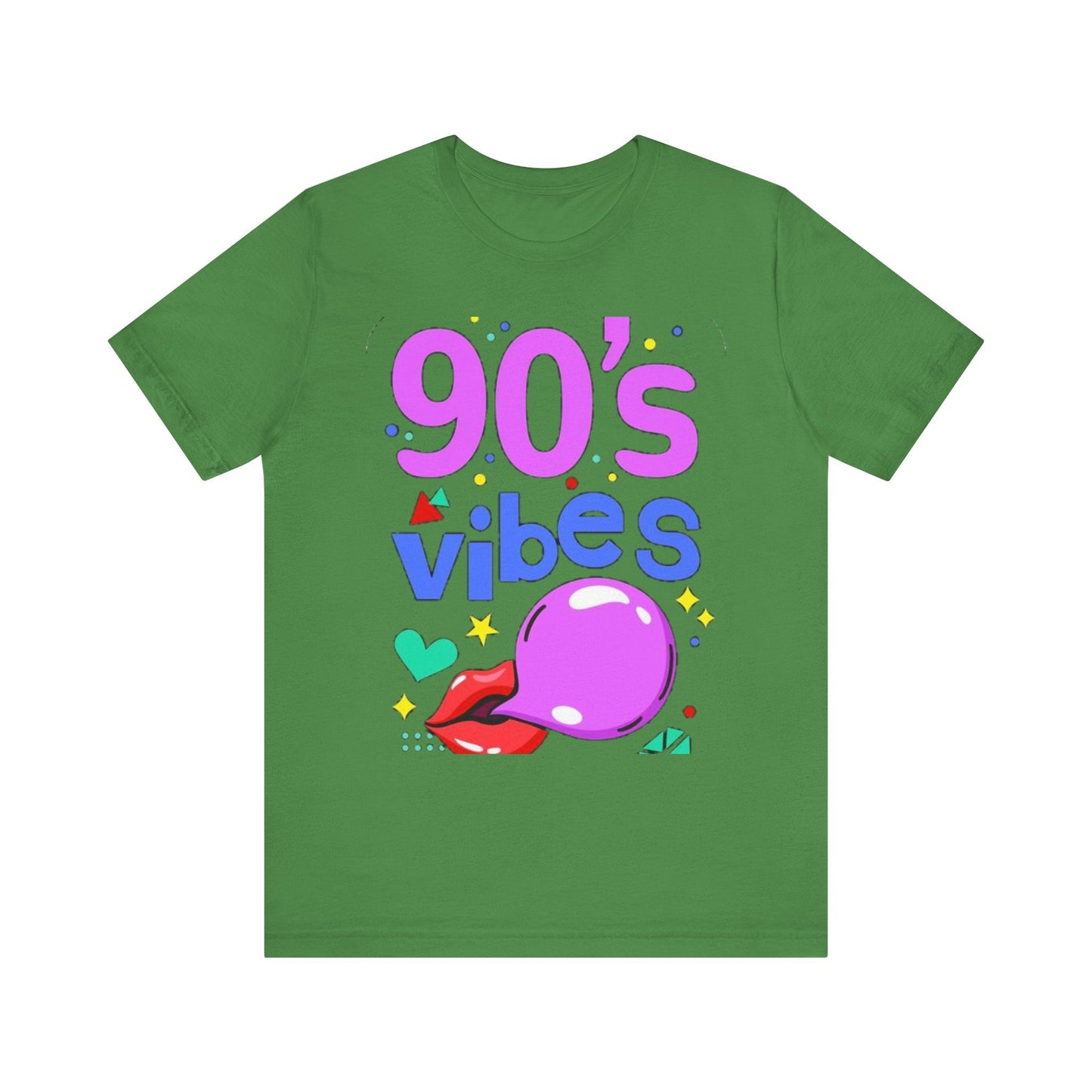 90's Vibes Unisex Short Sleeve Tee - Retro Graphic T-Shirt for Nostalgic Comfort