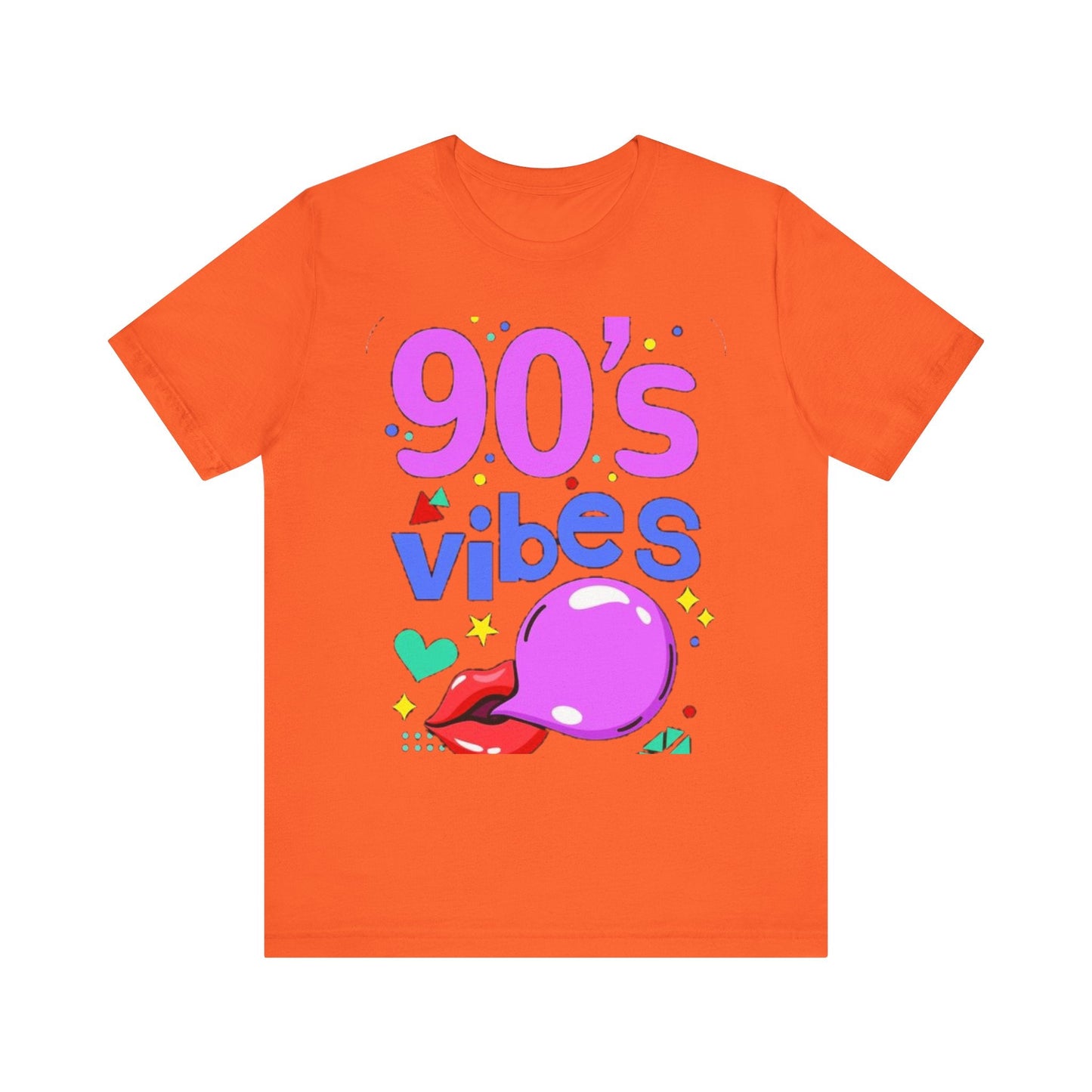 90's Vibes Unisex Short Sleeve Tee - Retro Graphic T-Shirt for Nostalgic Comfort