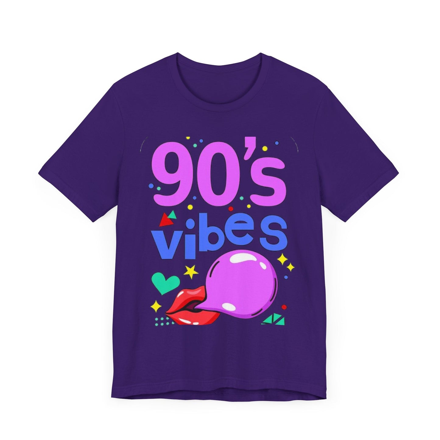 90's Vibes Unisex Short Sleeve Tee - Retro Graphic T-Shirt for Nostalgic Comfort