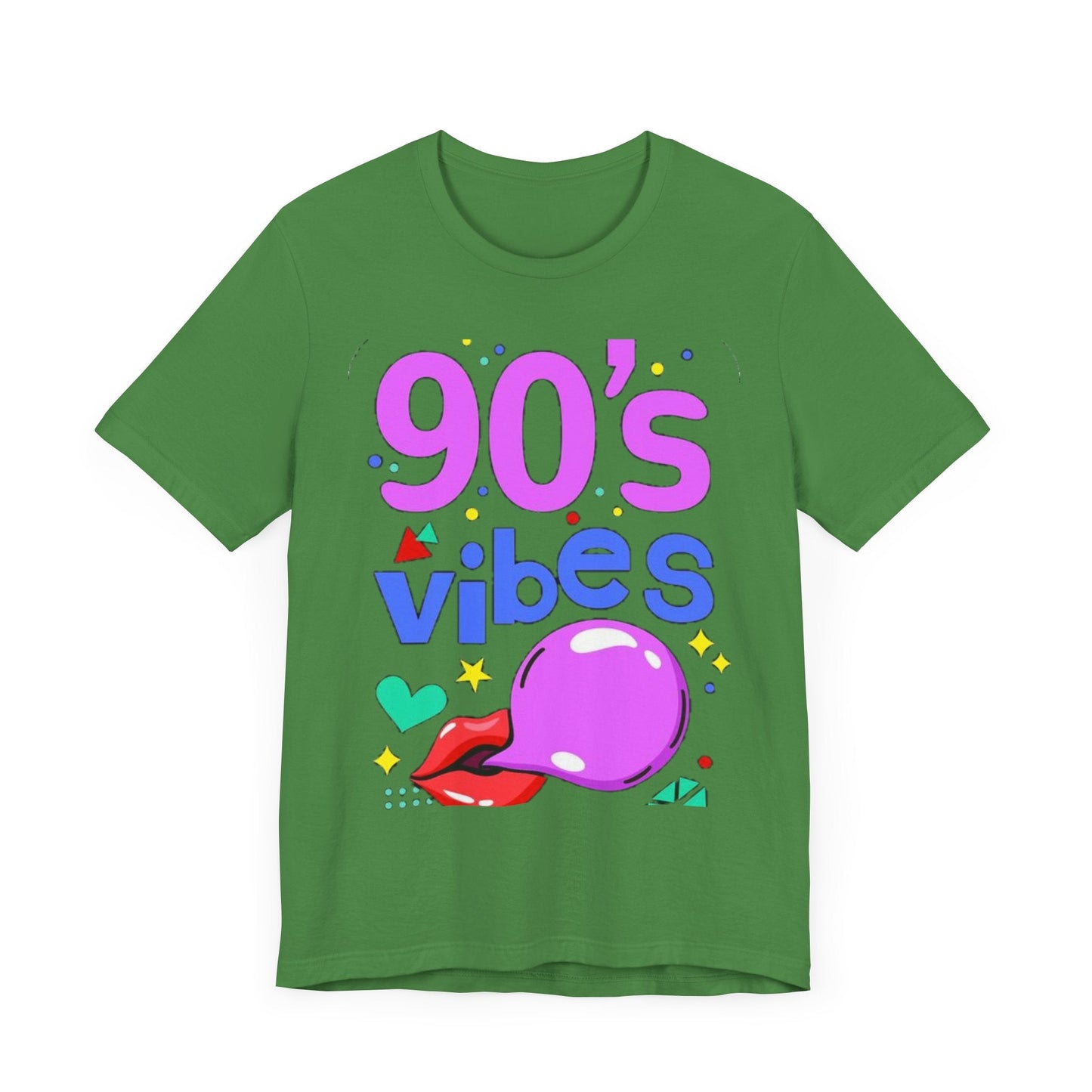 90's Vibes Unisex Short Sleeve Tee - Retro Graphic T-Shirt for Nostalgic Comfort