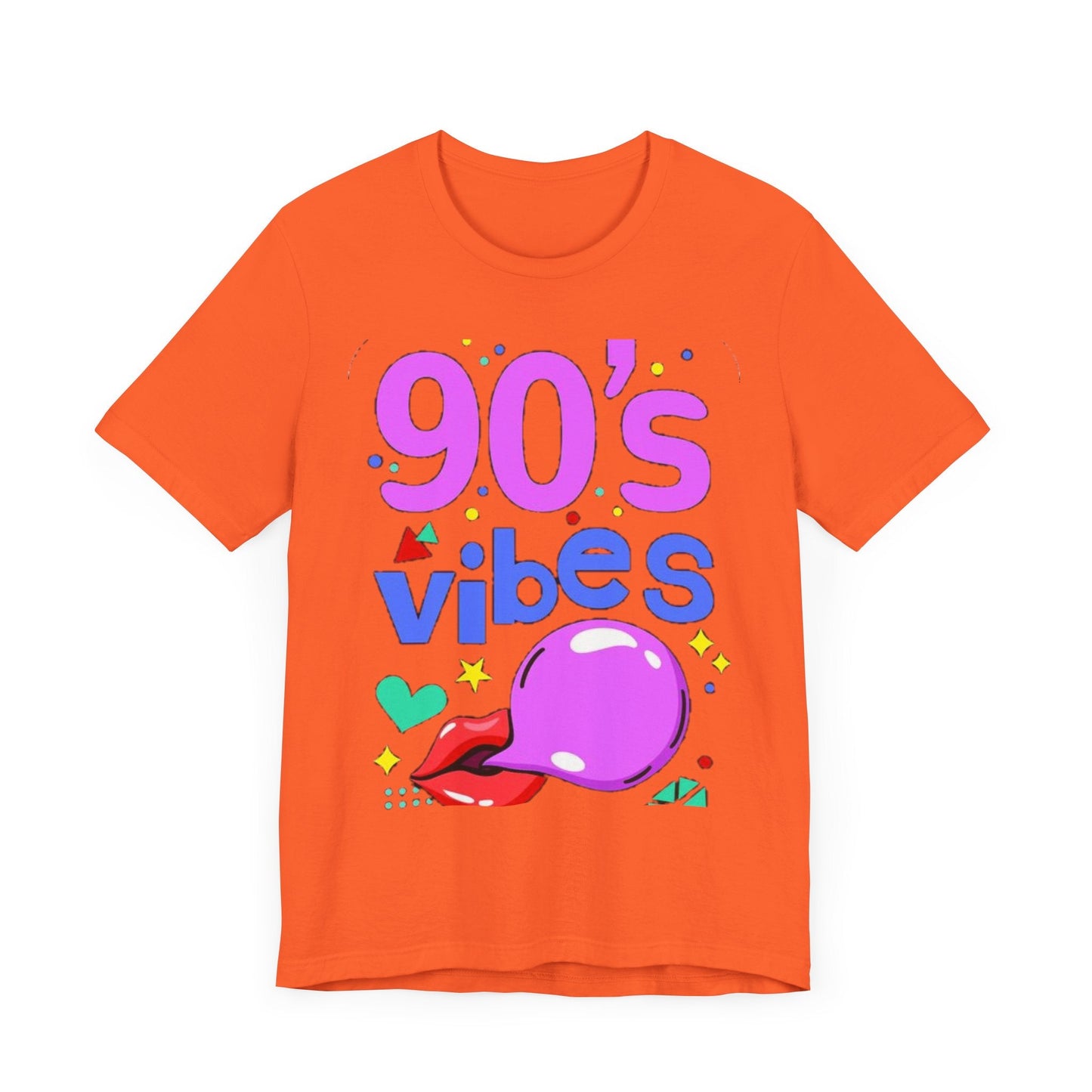 90's Vibes Unisex Short Sleeve Tee - Retro Graphic T-Shirt for Nostalgic Comfort