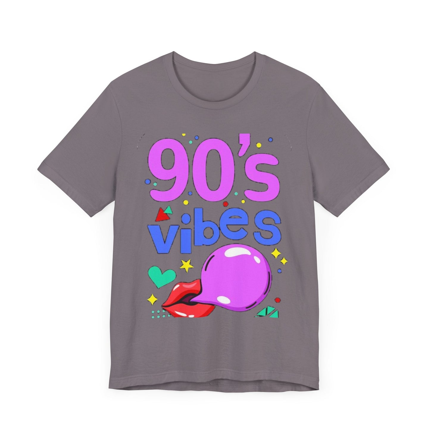 90's Vibes Unisex Short Sleeve Tee - Retro Graphic T-Shirt for Nostalgic Comfort