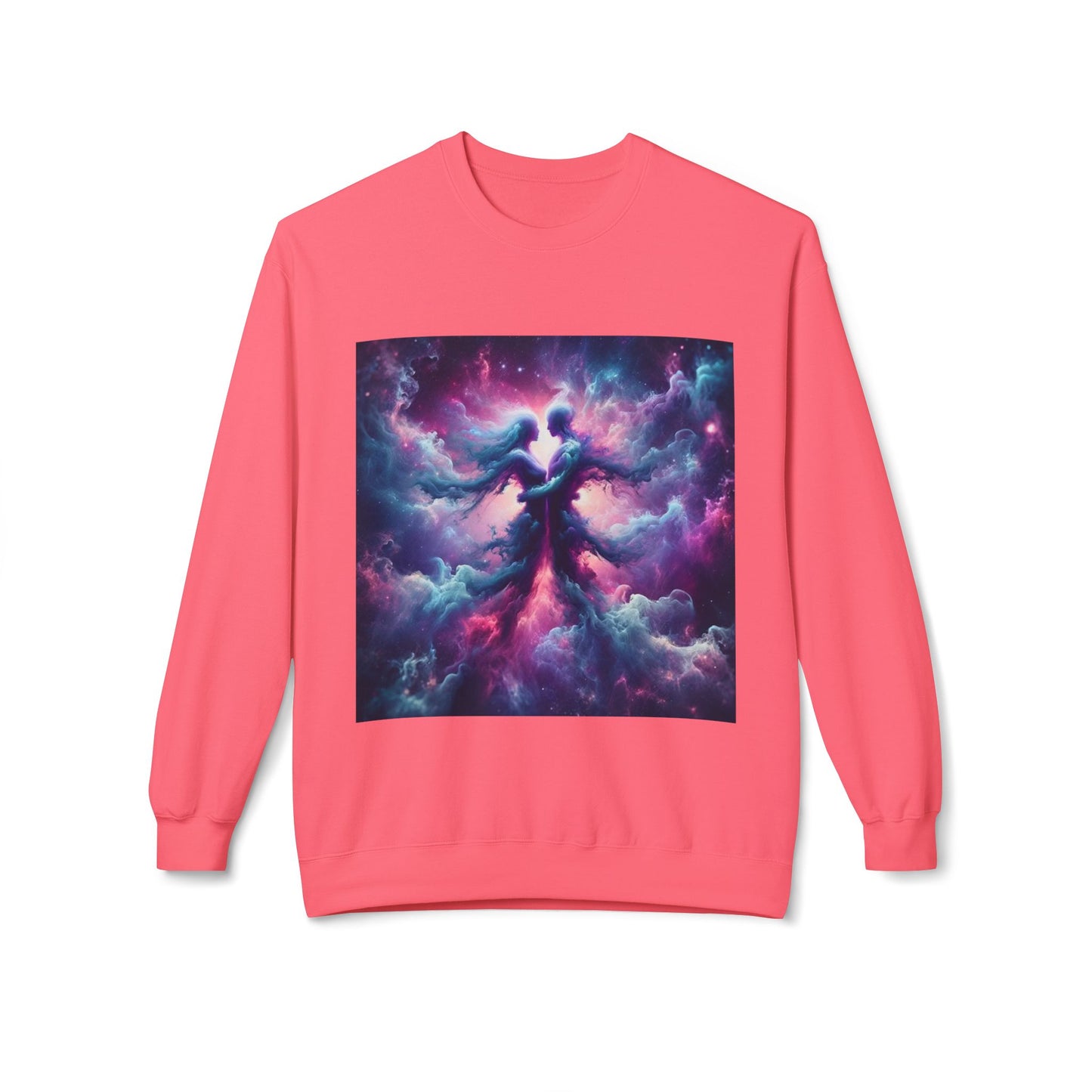 Cosmic Vibes Crewneck Sweatshirt | Unisex Midweight Fleece | Perfect for Stargazers, Gift for Astronomy Lovers, Space Design