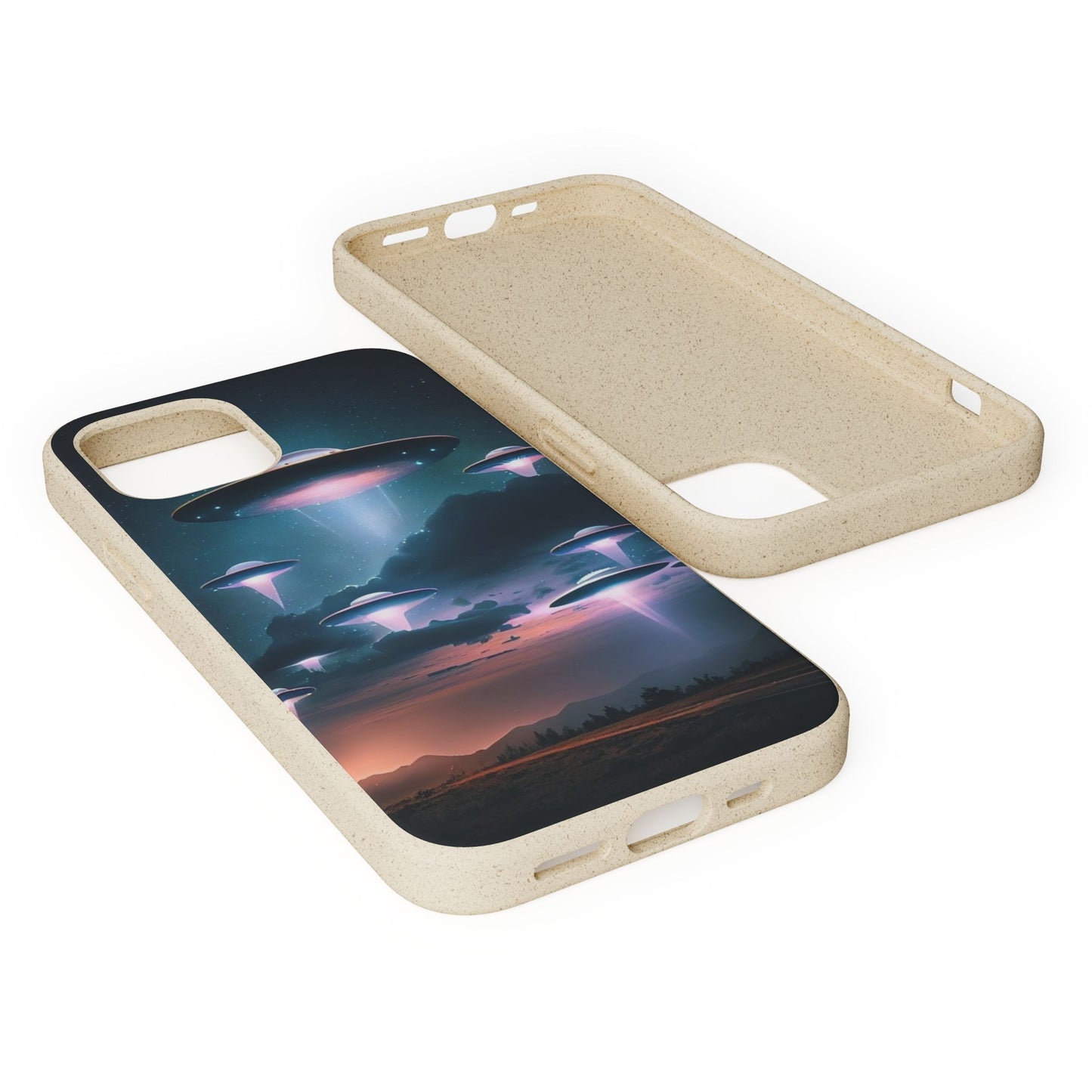 Biodegradable UFO Phone Case - Eco-Friendly and Stylish Design