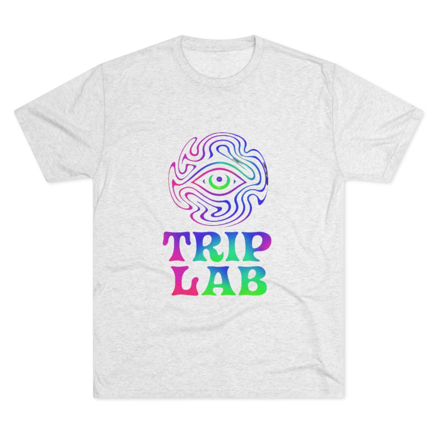 Colorful Psychedelic Tee - Trip Lab Unisex Crew Shirt, Festival Wear, Gift for Him or Her, Summer Wardrobe, Boho Style T-Shirt