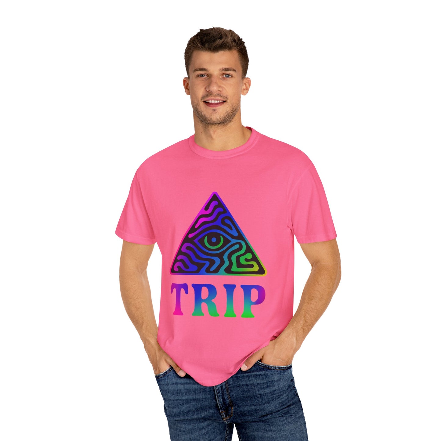 Psychedelic Trip T-Shirt, Unisex Graphic Tee, Retro Vibe Shirt, Festival Wear, Gift for Creative Souls