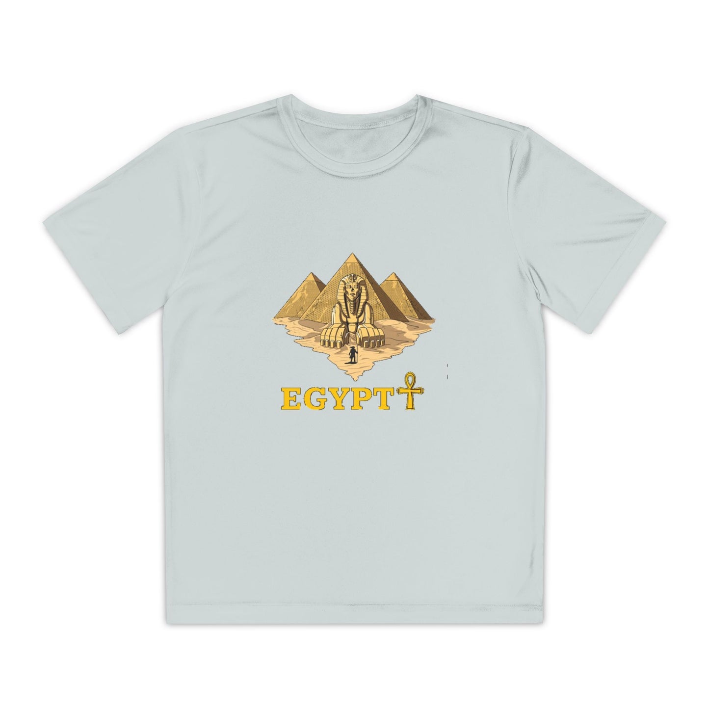 Egyptian Pyramid Youth Tee, Cool Shirt for Kids, Vintage Style Cotton Top, Gift for Birthdays, Travel Enthusiasts, Summer Wear