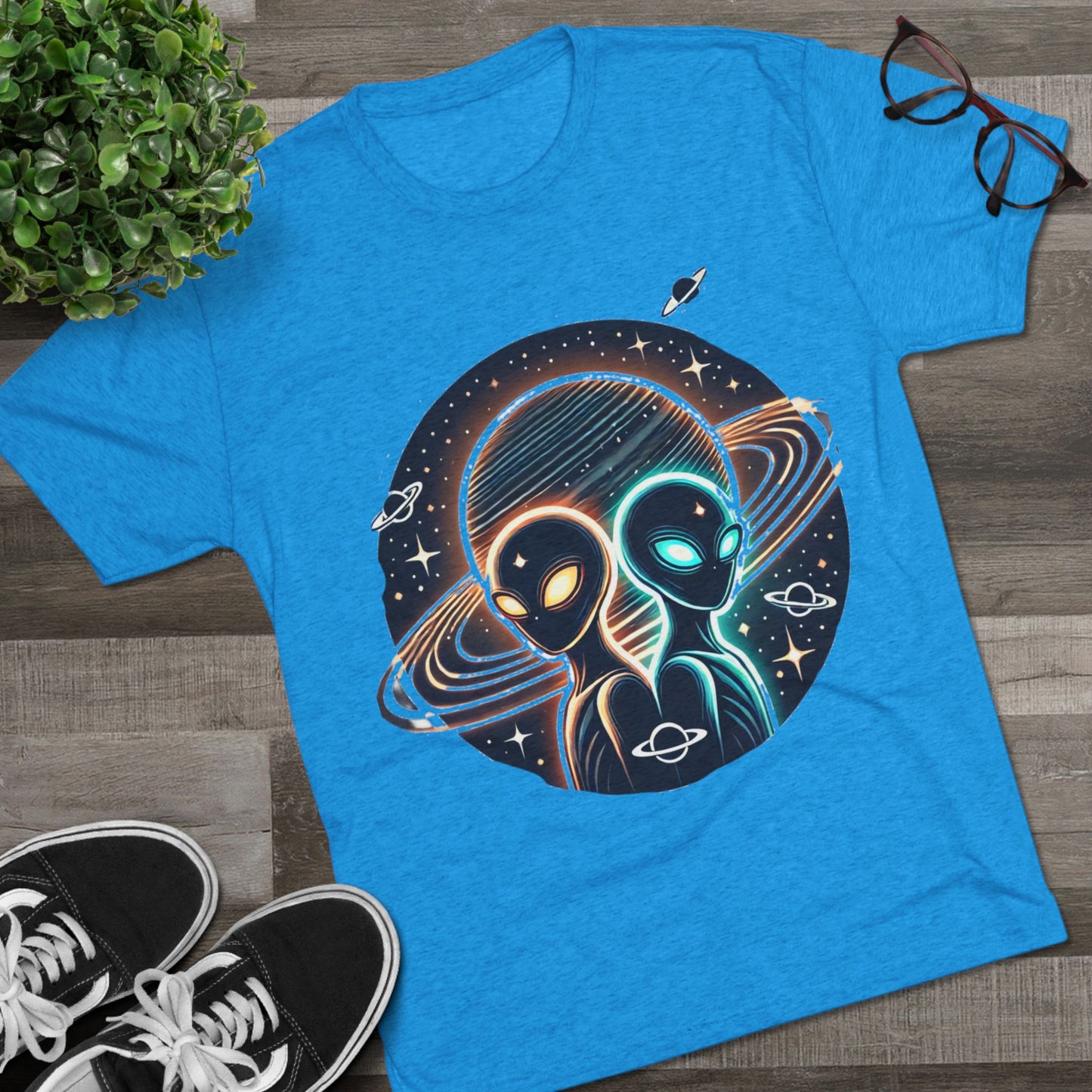 Cosmic Alien Crew Tee - Perfect for Space Lovers, Sci-Fi Fans, Unique Gift for Birthdays, Casual Wear, Everyday Comfort