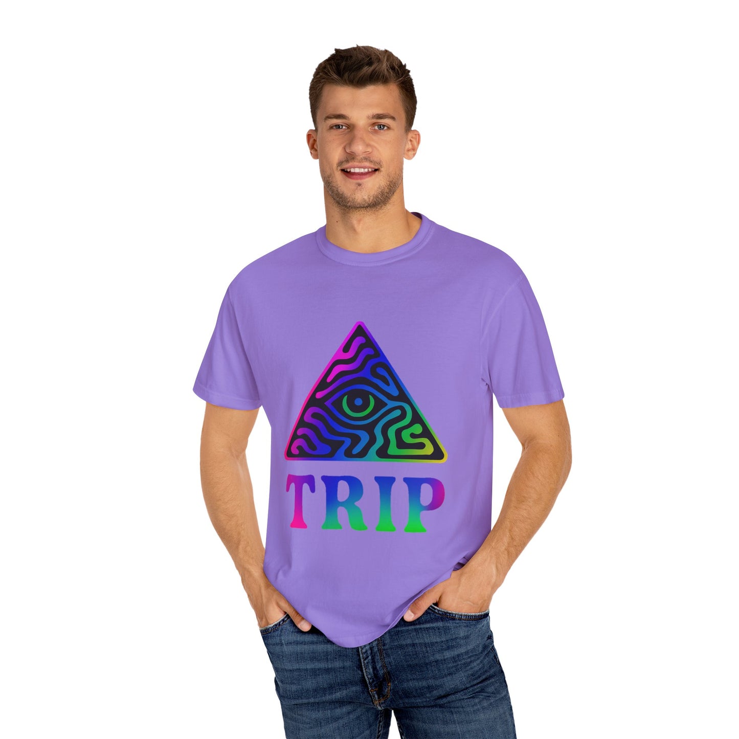Psychedelic Trip T-Shirt, Unisex Graphic Tee, Retro Vibe Shirt, Festival Wear, Gift for Creative Souls