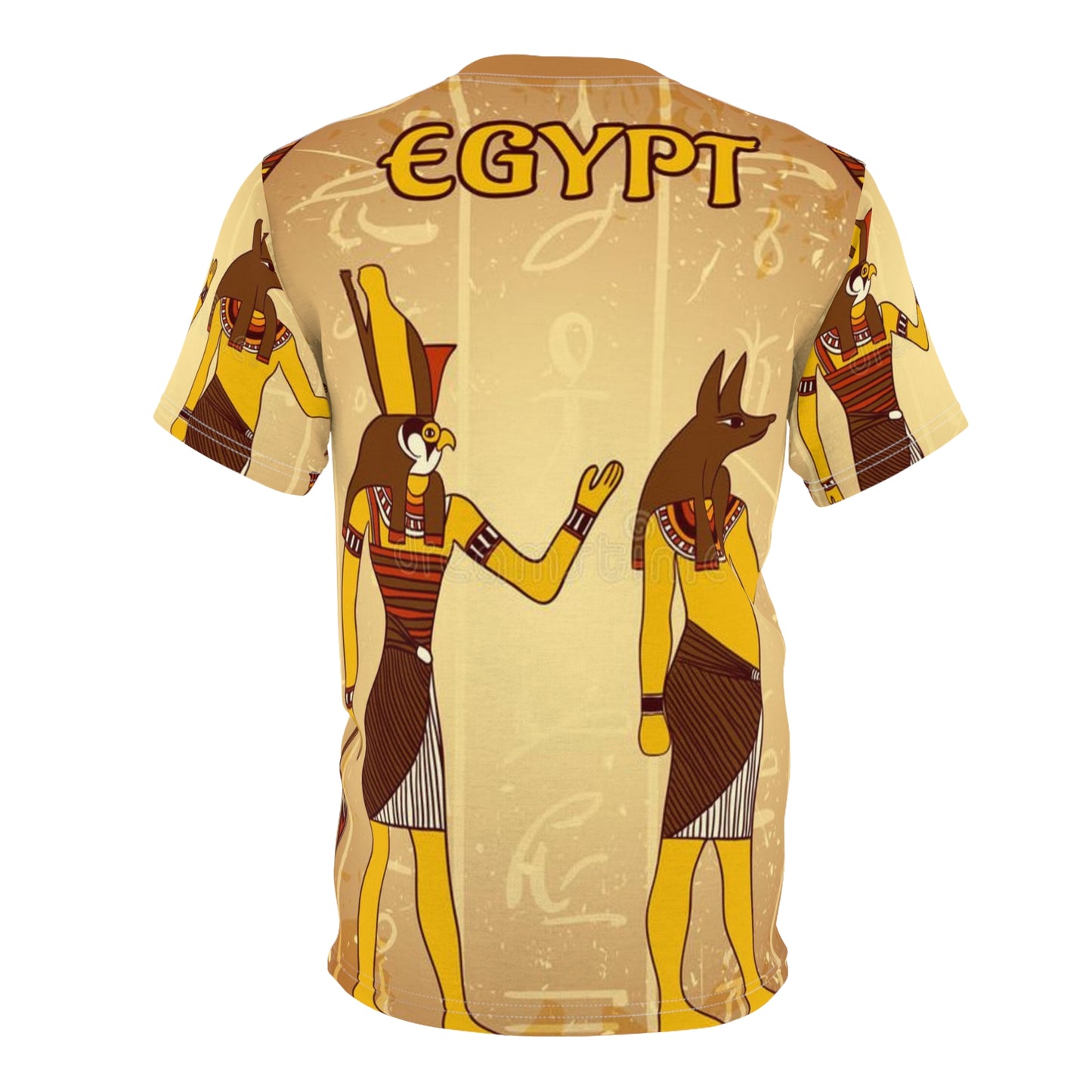 Egyptian shirt (AOP) red tags