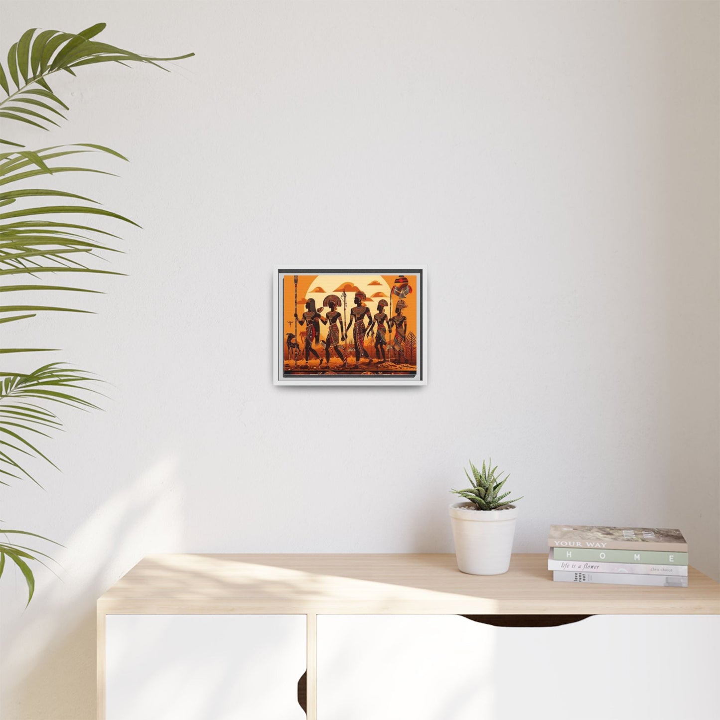 African Heritage Framed Art Print, Vibrant Wall Decor, Cultural Home Decoration, Ethnic Art for Living Room, Gift for Art Lovers