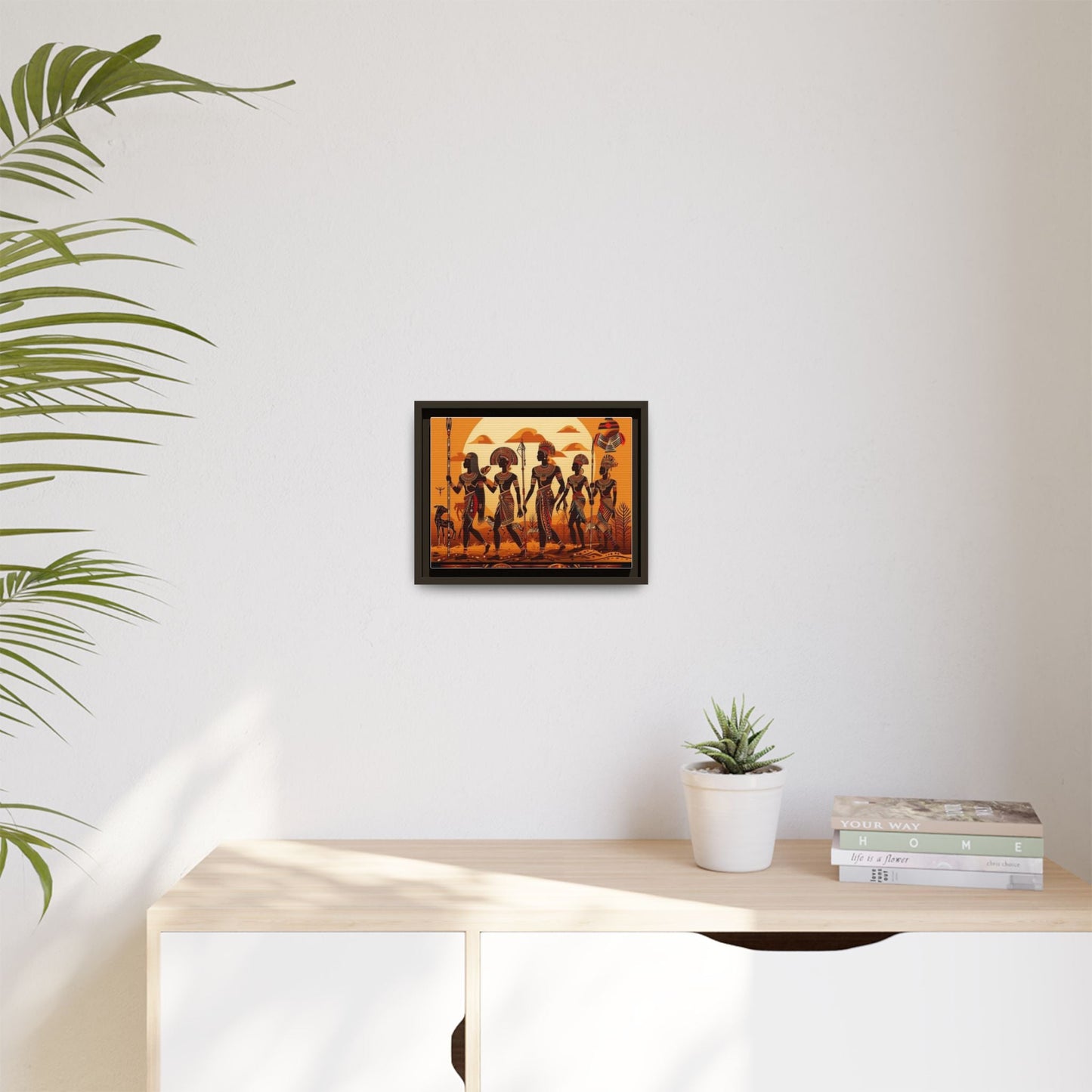 African Heritage Framed Art Print, Vibrant Wall Decor, Cultural Home Decoration, Ethnic Art for Living Room, Gift for Art Lovers