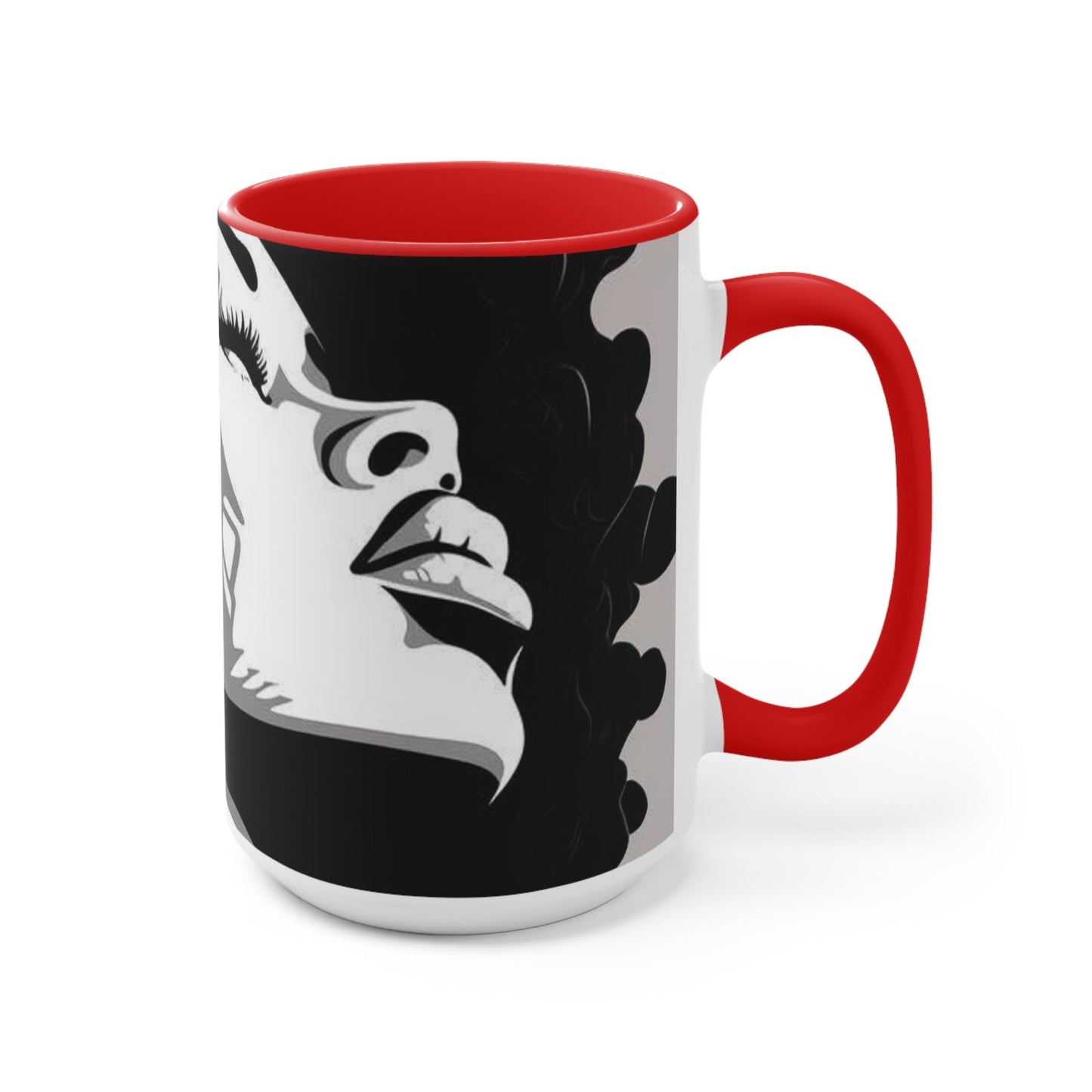 Beautiful woman coffee cup