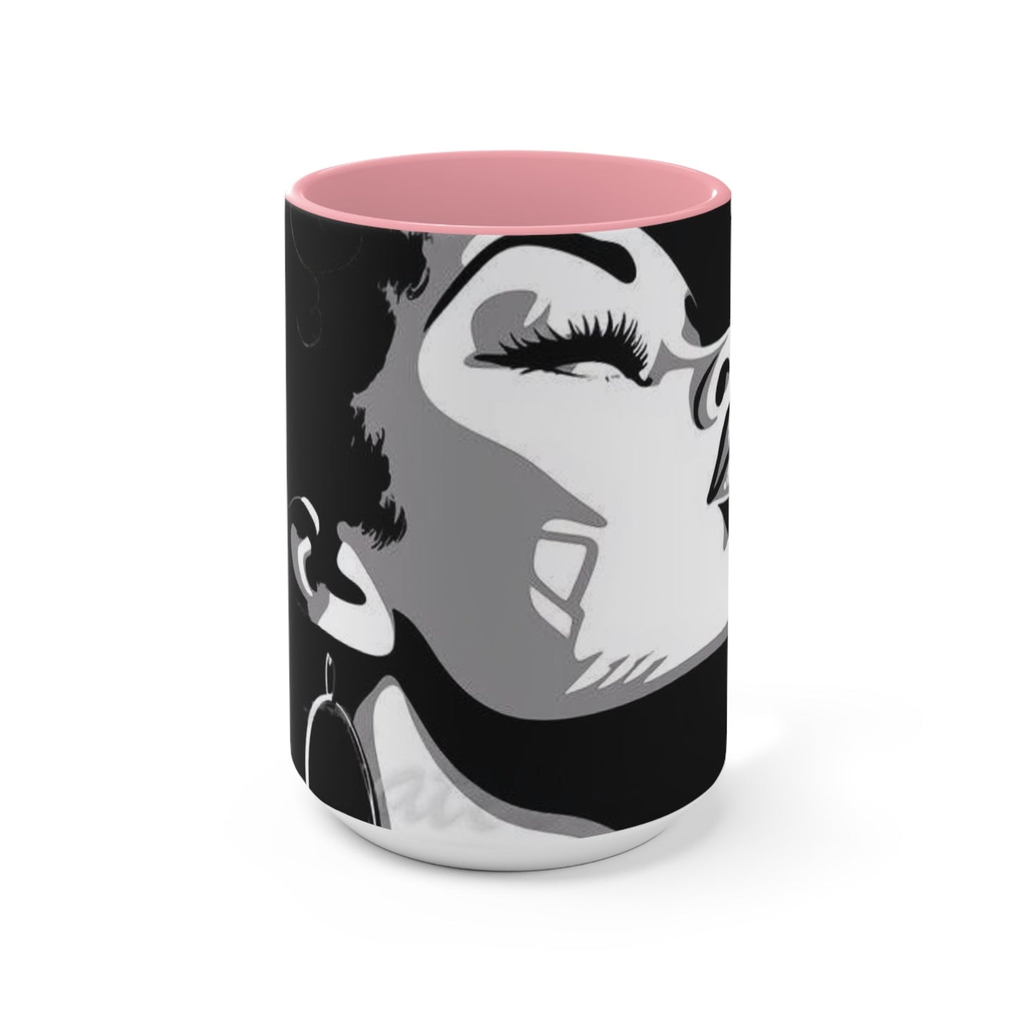 Beautiful woman coffee cup