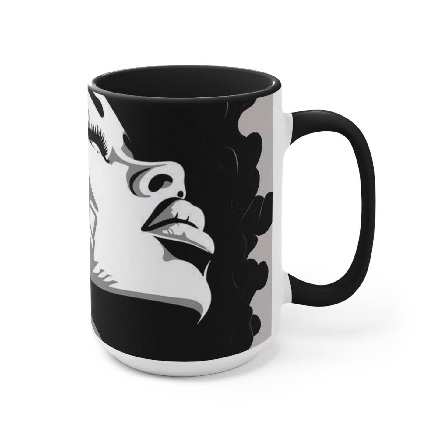 Beautiful woman coffee cup
