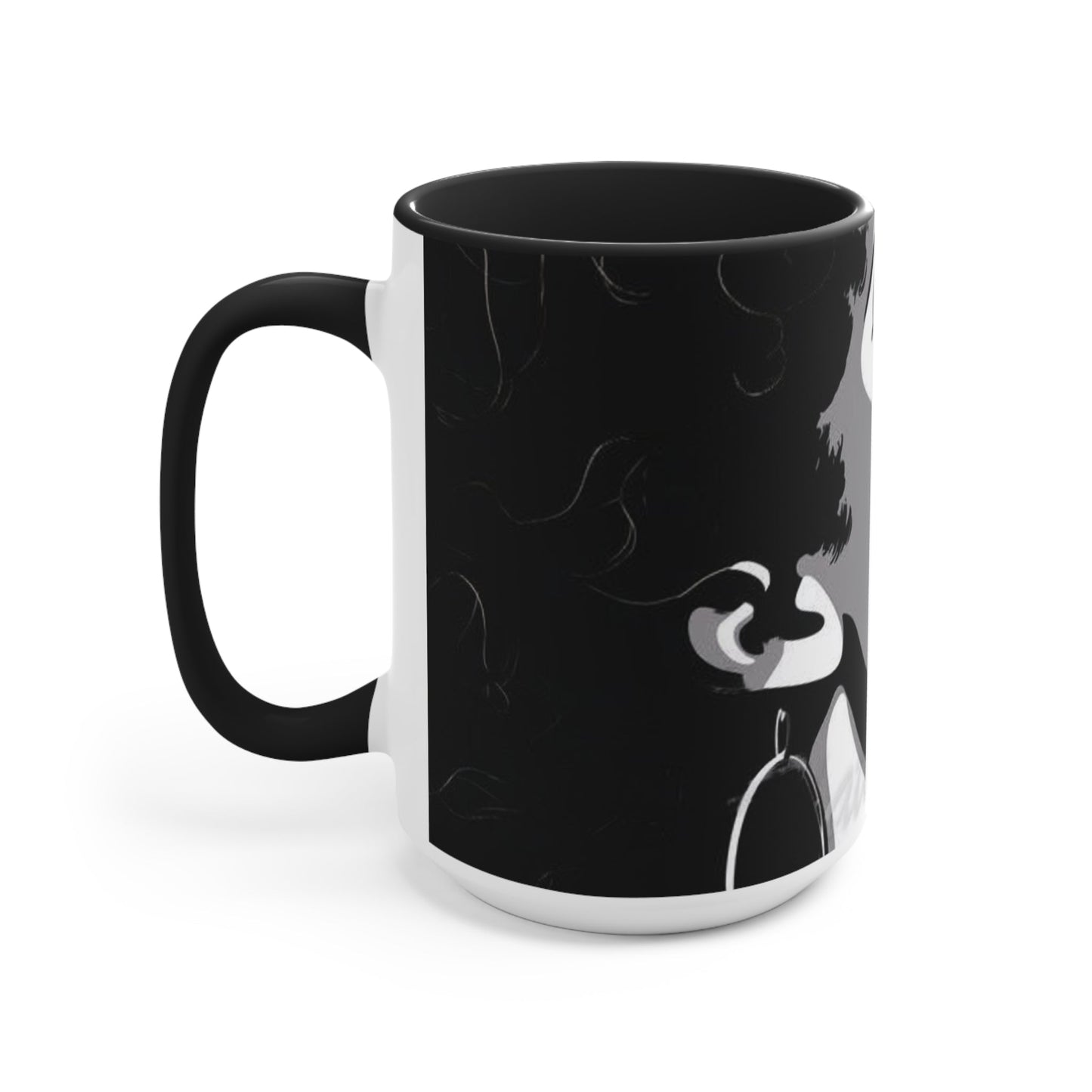 Beautiful woman coffee cup
