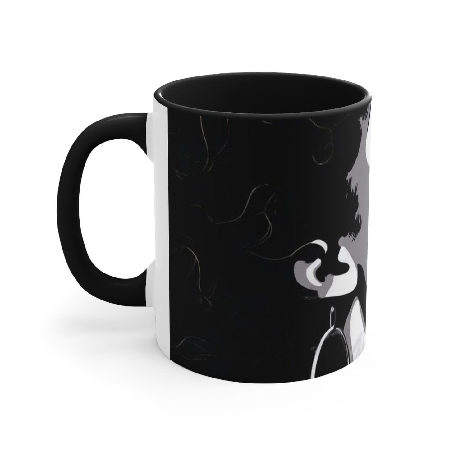 Beautiful woman coffee cup