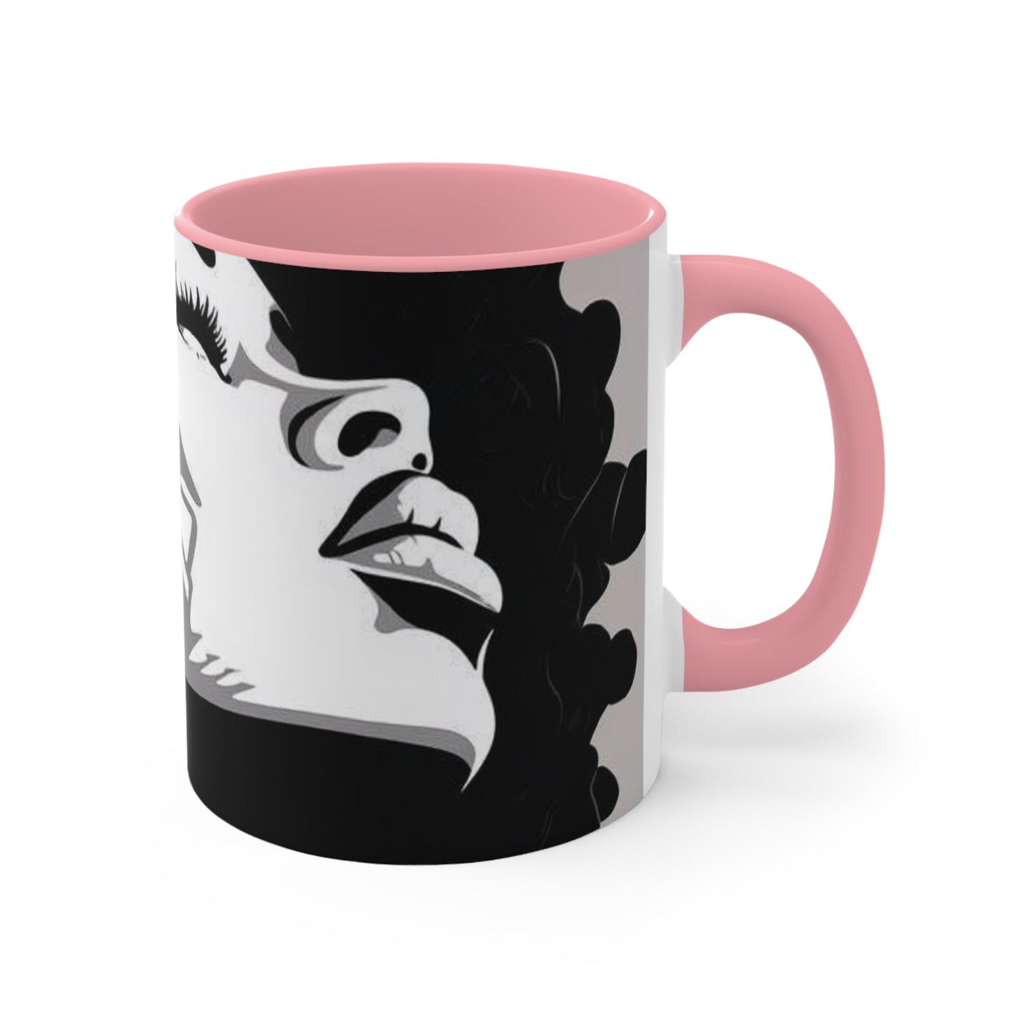 Beautiful woman coffee cup