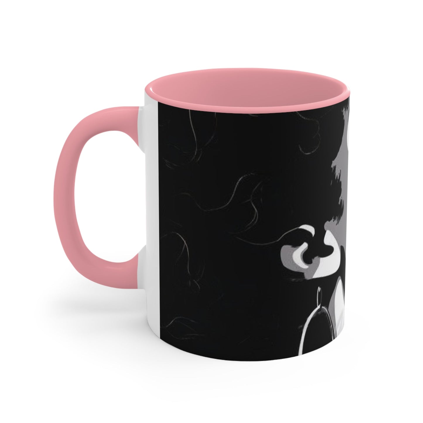 Beautiful woman coffee cup