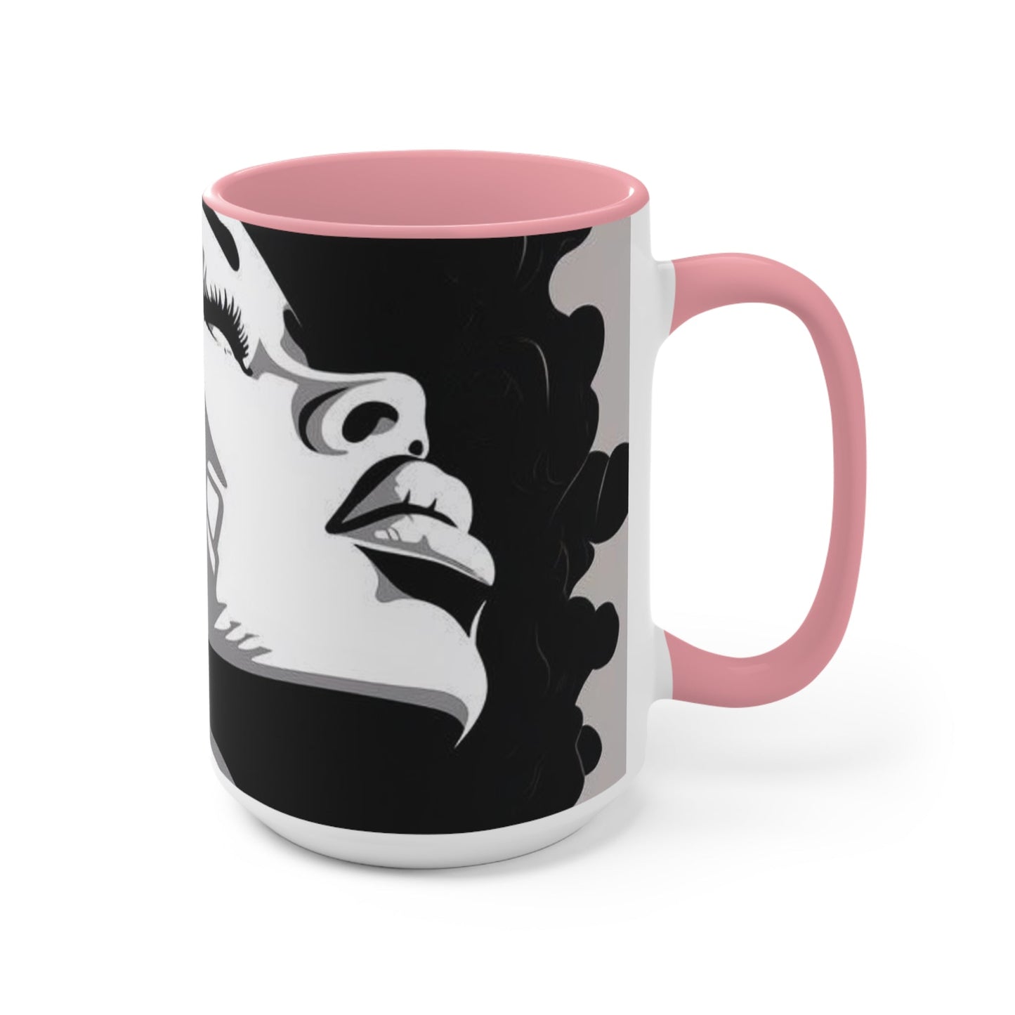 Beautiful woman coffee cup