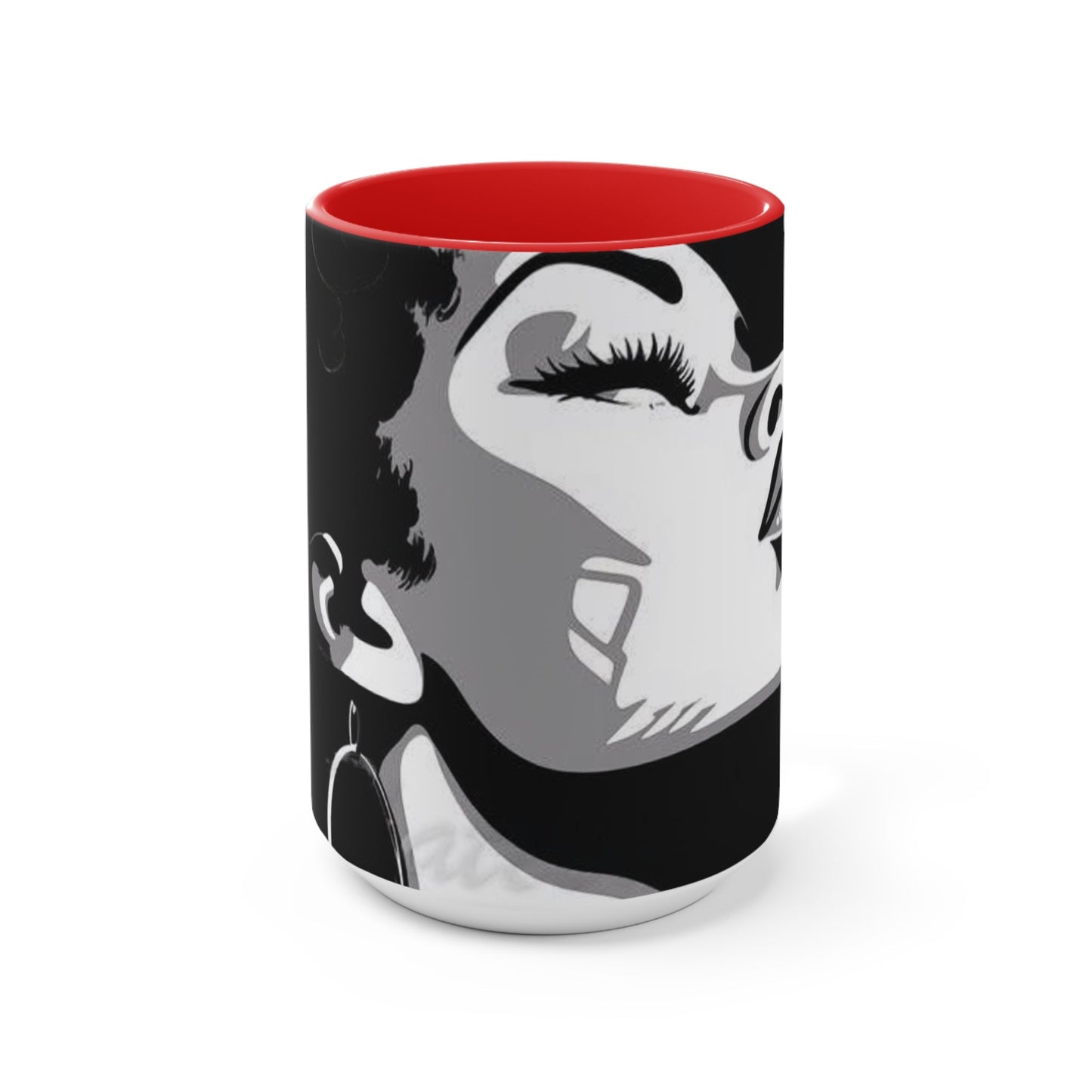 Beautiful woman coffee cup
