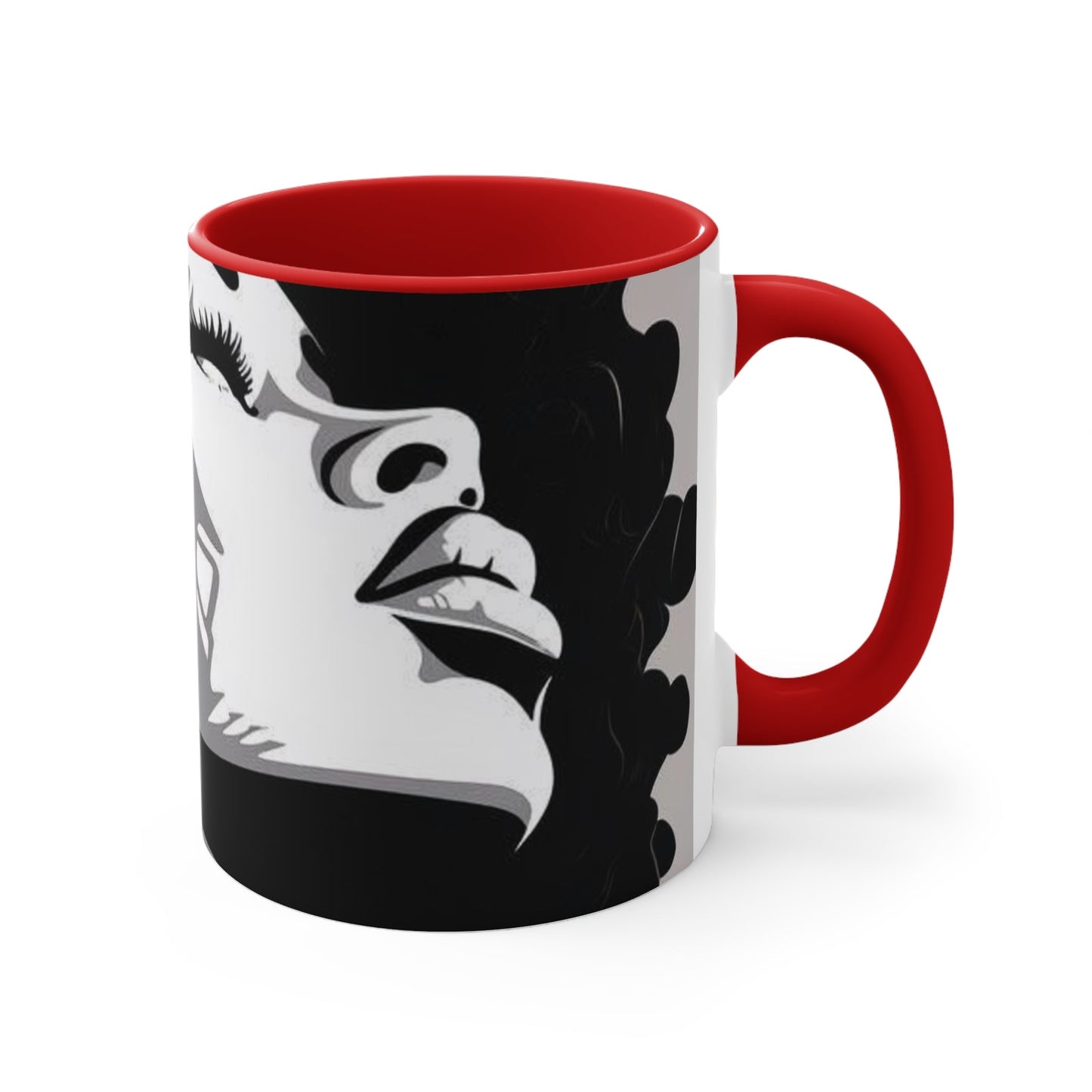 Beautiful woman coffee cup