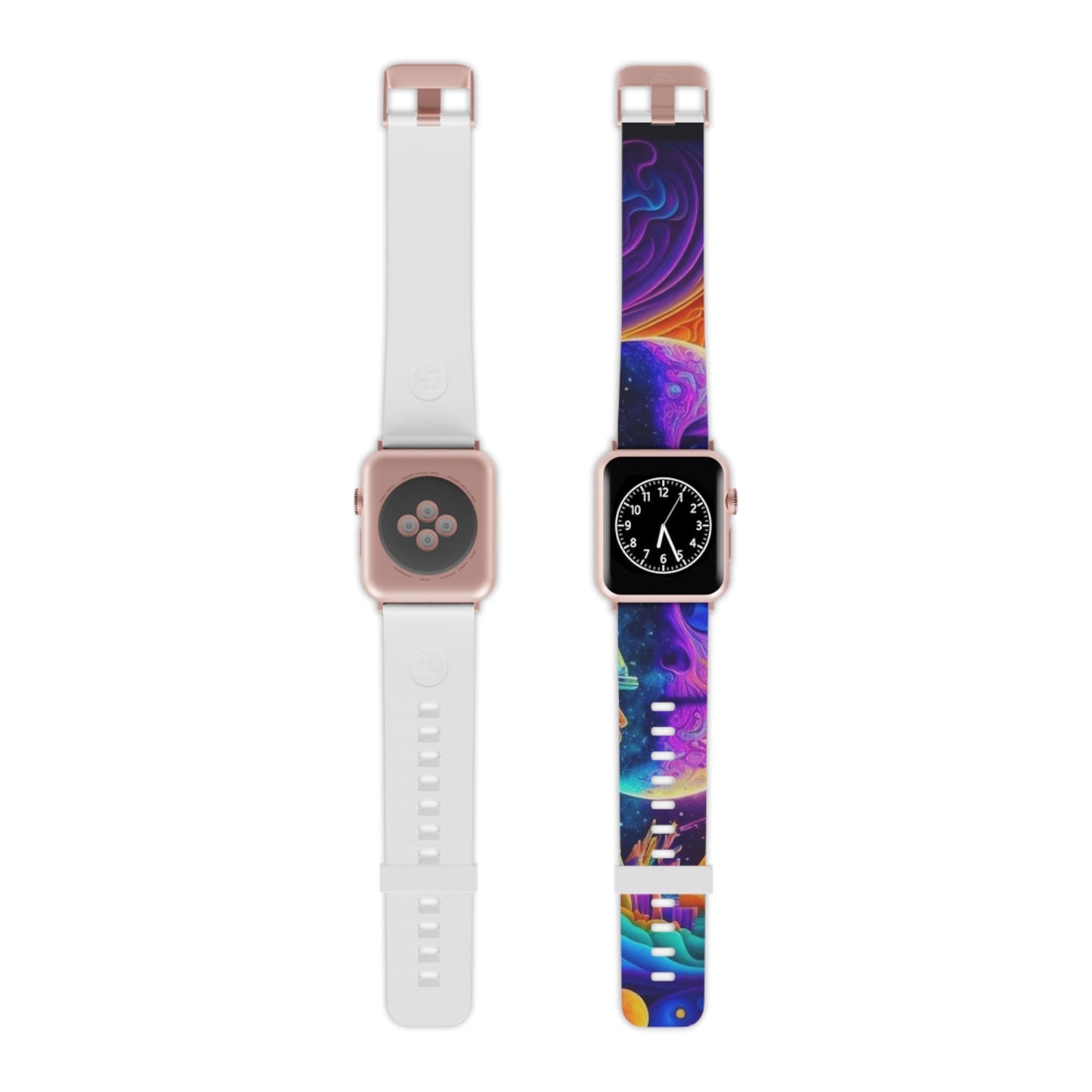 Celestial Watch Band for Apple Watch, Cosmic Design, Unique Gift for Space Lovers, Birthday, Unisex Accessories, Colorful Strap