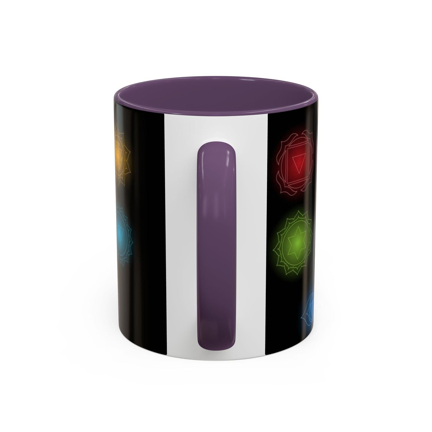 Chakras Coffee Cup, Ceramic Tea Mug, Kitchen Gift, Unique Design, 11oz, 15oz
