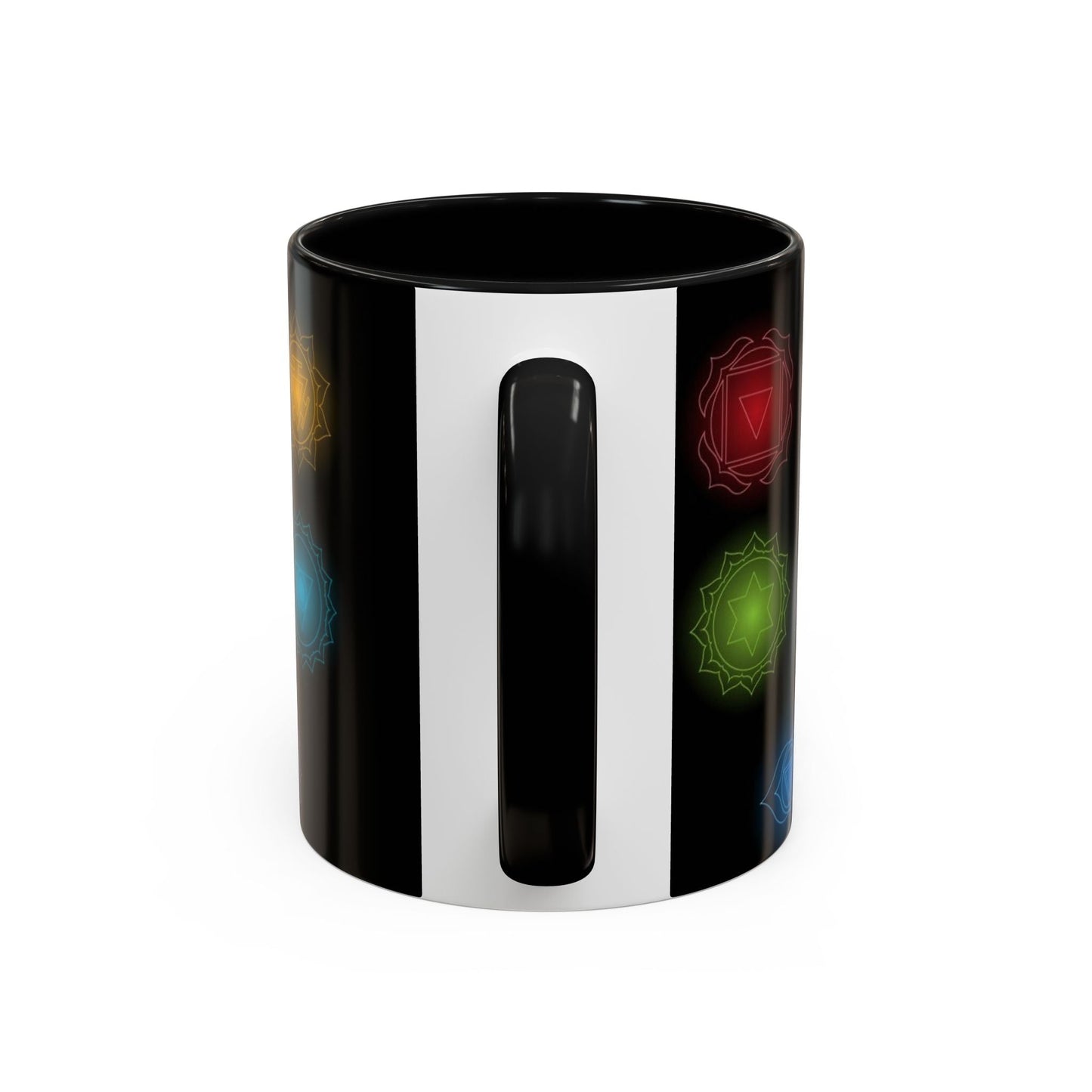 Chakras Coffee Cup, Ceramic Tea Mug, Kitchen Gift, Unique Design, 11oz, 15oz
