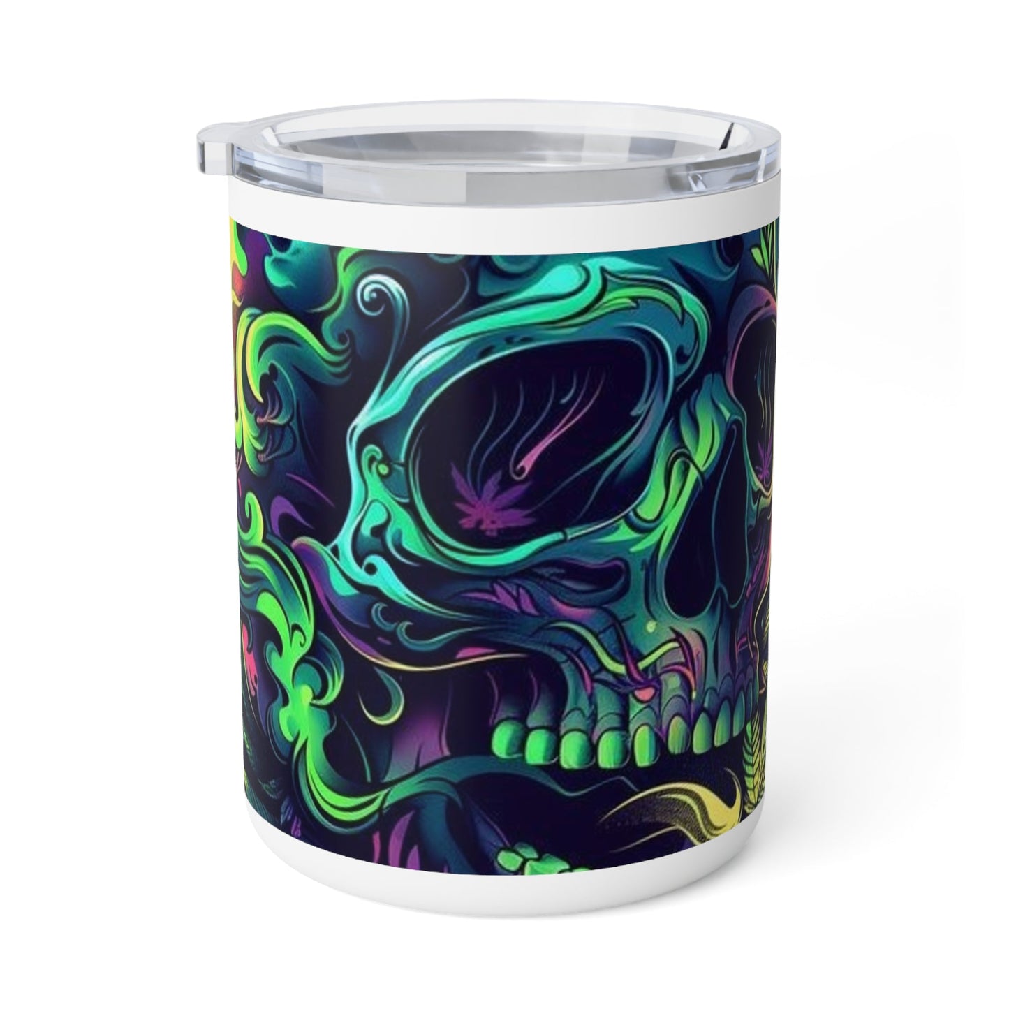 Colorful Skull Insulated Coffee Mug - 10oz