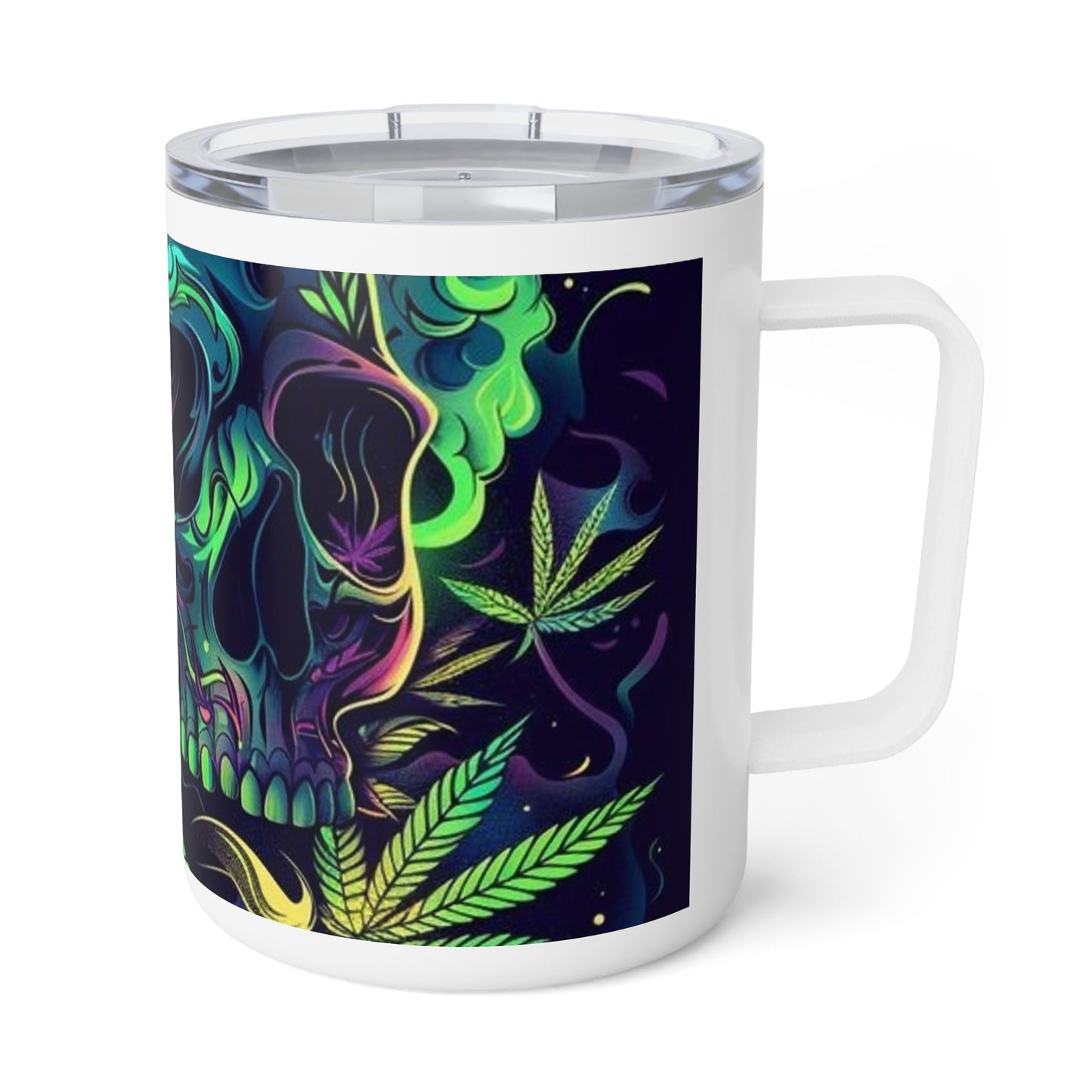 Colorful Skull Insulated Coffee Mug - 10oz
