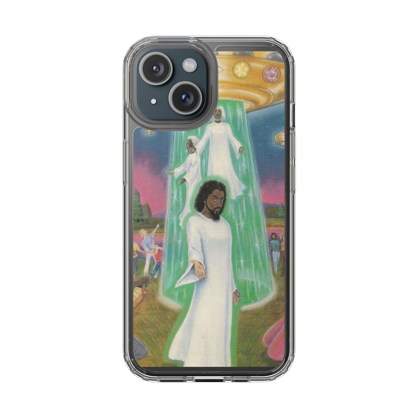 Cosmic Art Phone Case - Vibrant Spiritual Design, Bohemian Phone Cover, Unique Gift for Him/Her, Festival Accessory, Home Decor