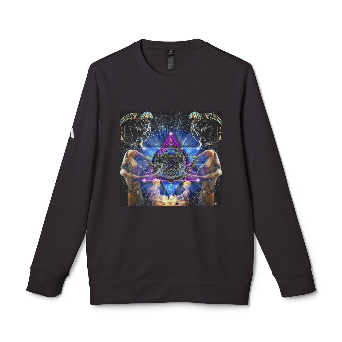 Cosmic Art Unisex Sweatshirt, Trendy Fleece Crewneck for Astral Vibes, Perfect for Gifts, Streetwear, Casual Style, Unisex Apparel