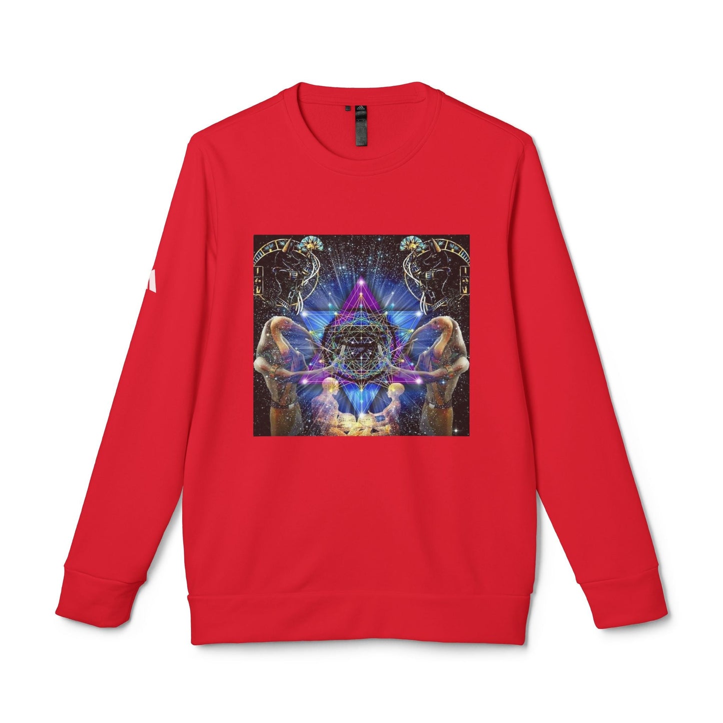Cosmic Art Unisex Sweatshirt, Trendy Fleece Crewneck for Astral Vibes, Perfect for Gifts, Streetwear, Casual Style, Unisex Apparel