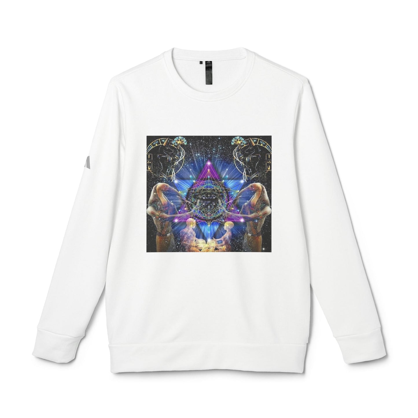 Cosmic Art Unisex Sweatshirt, Trendy Fleece Crewneck for Astral Vibes, Perfect for Gifts, Streetwear, Casual Style, Unisex Apparel