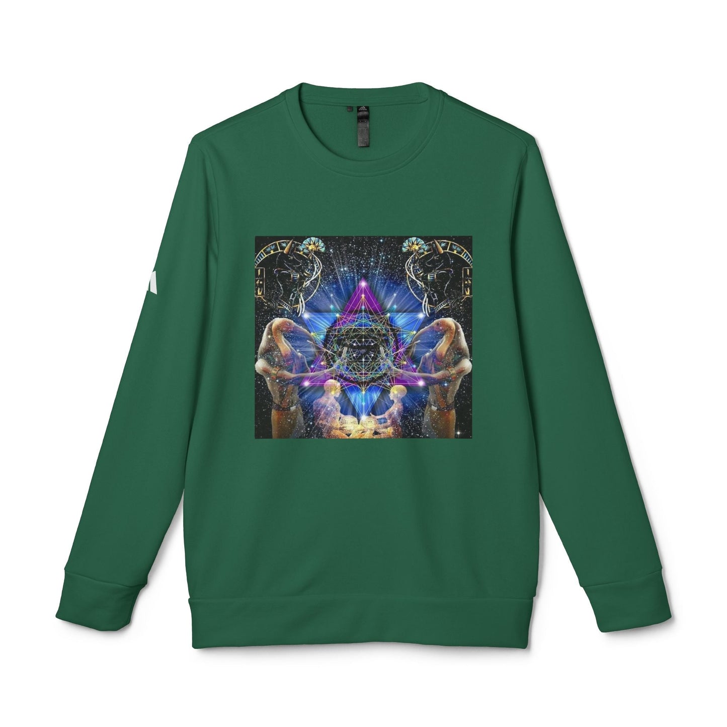 Cosmic Art Unisex Sweatshirt, Trendy Fleece Crewneck for Astral Vibes, Perfect for Gifts, Streetwear, Casual Style, Unisex Apparel