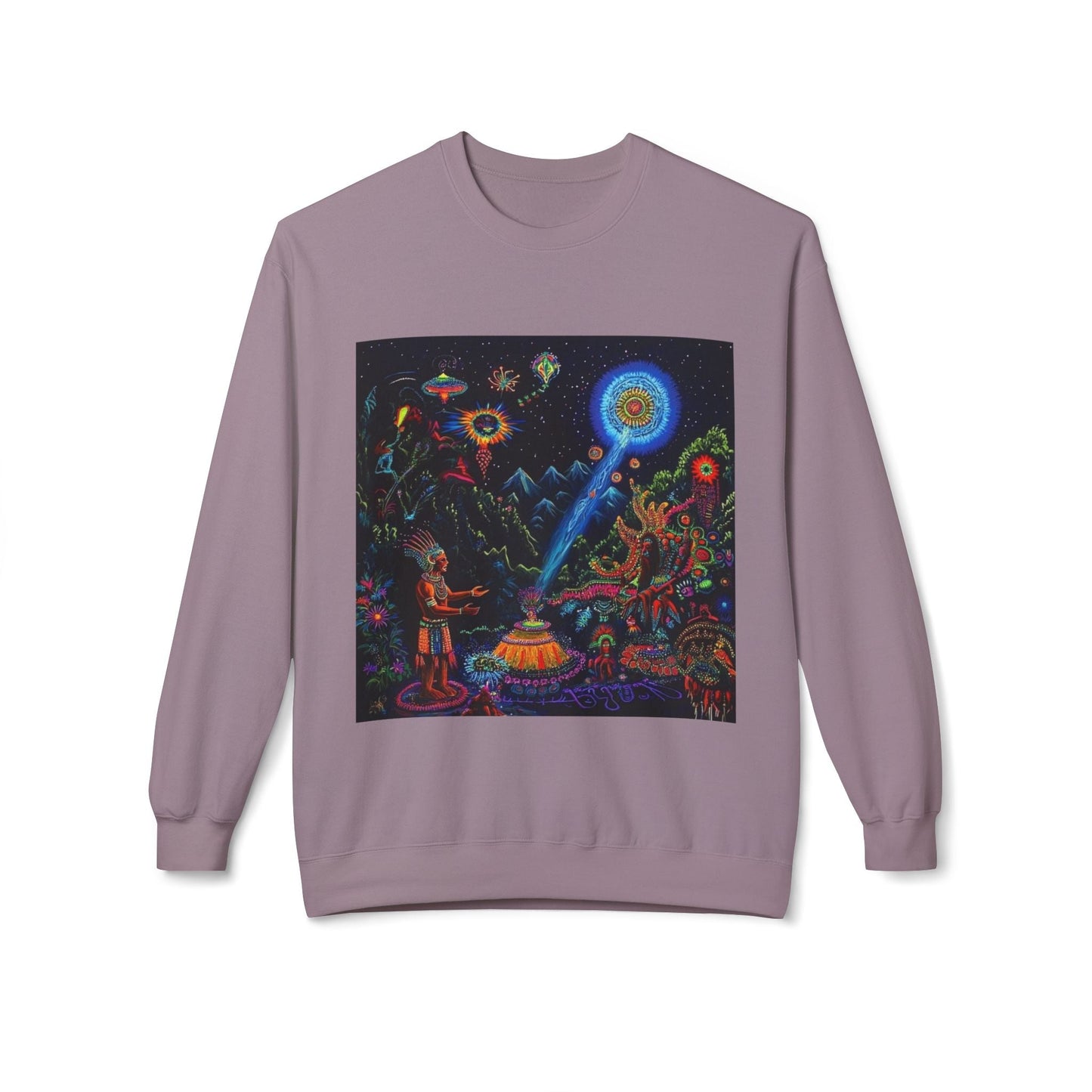 Cosmic Spirit Crewneck Sweatshirt - Unisex Midweight Fleece