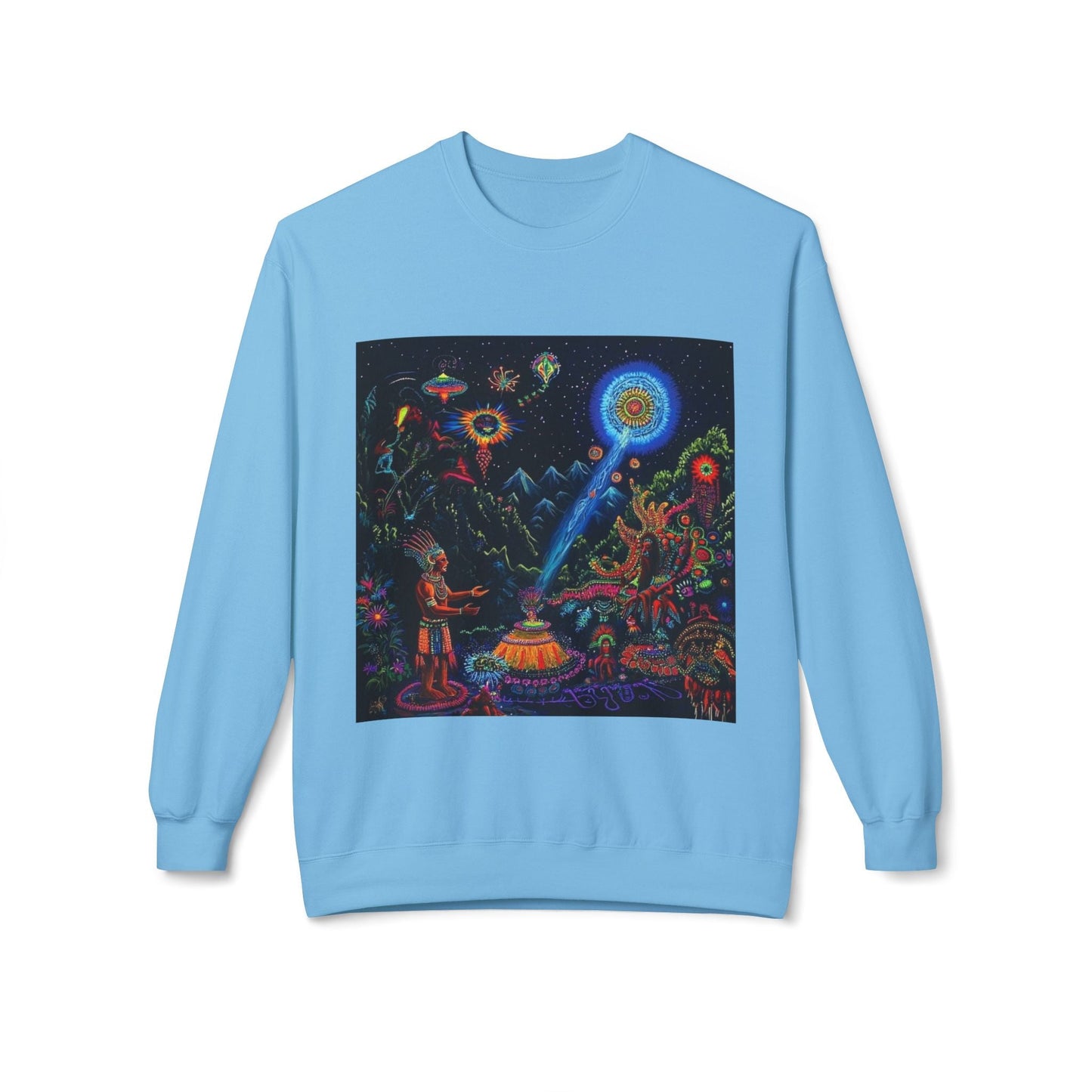 Cosmic Spirit Crewneck Sweatshirt - Unisex Midweight Fleece