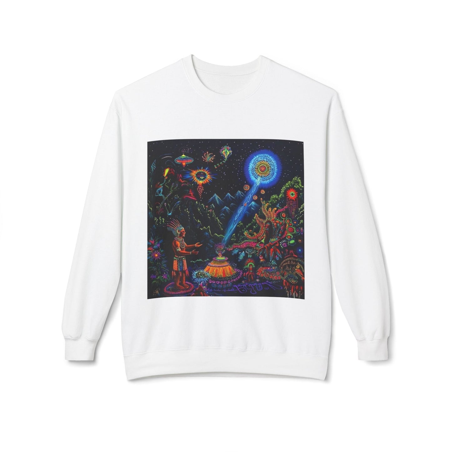 Cosmic Spirit Crewneck Sweatshirt - Unisex Midweight Fleece